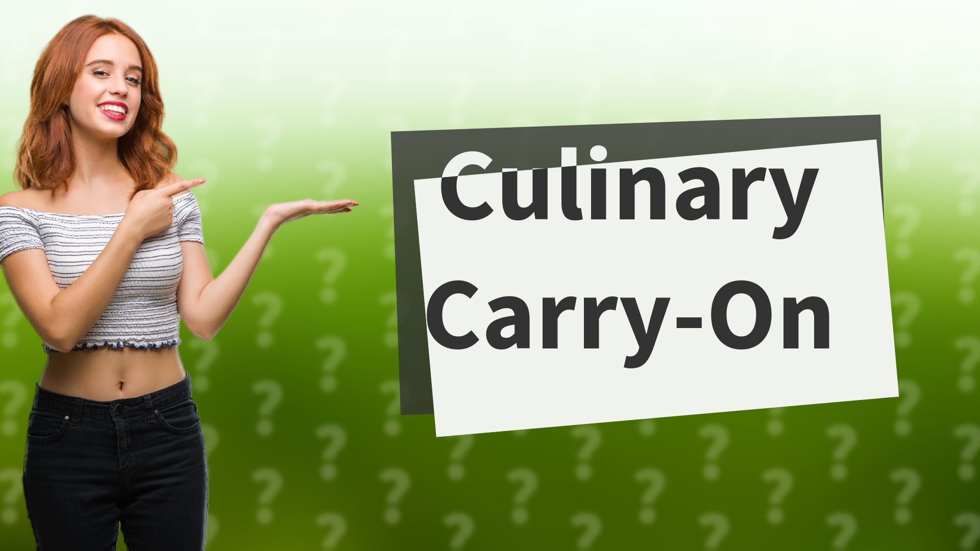 Culinary Carry-On