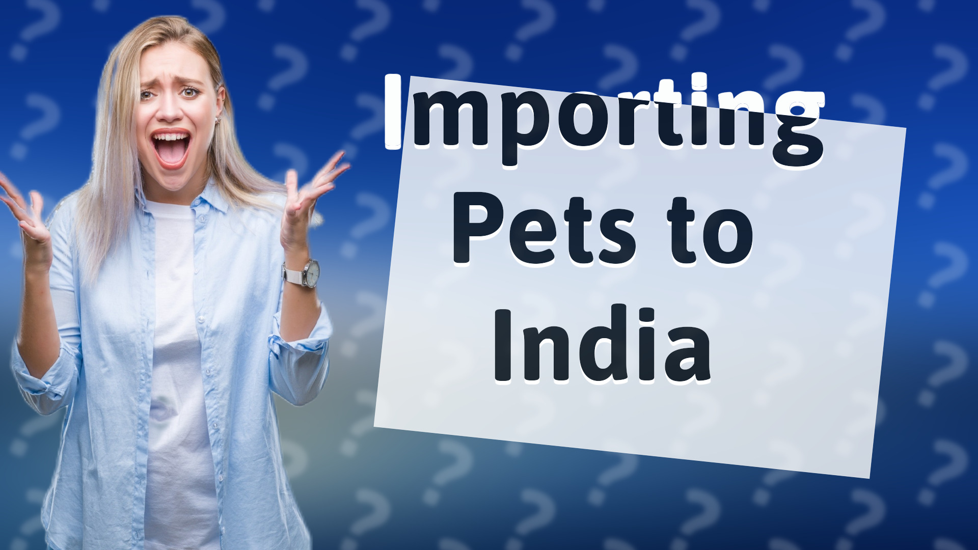 Importing Pets to India