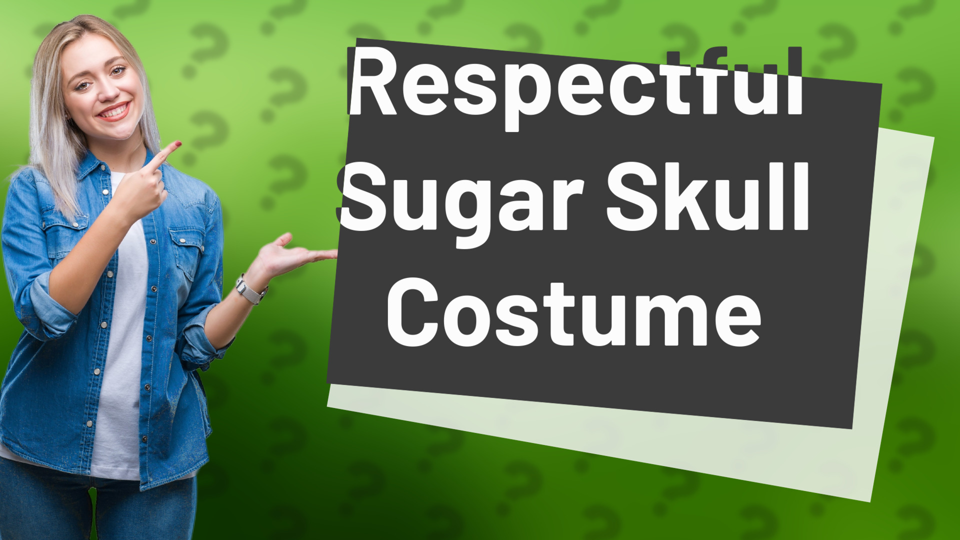 Respectful Sugar Skull Costume