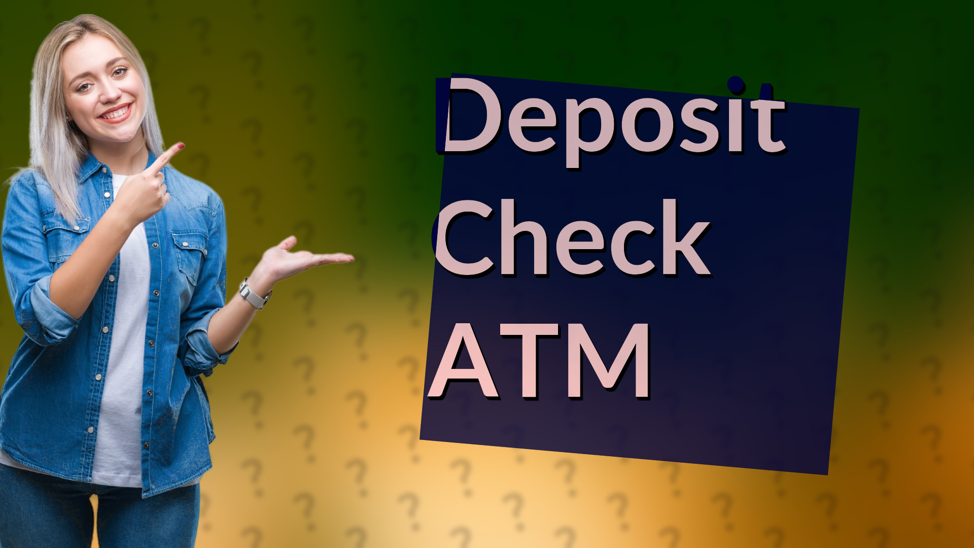 Deposit Check ATM