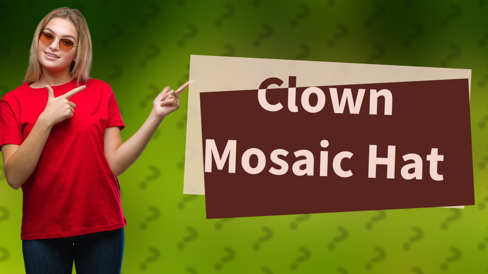 Clown Mosaic Hat