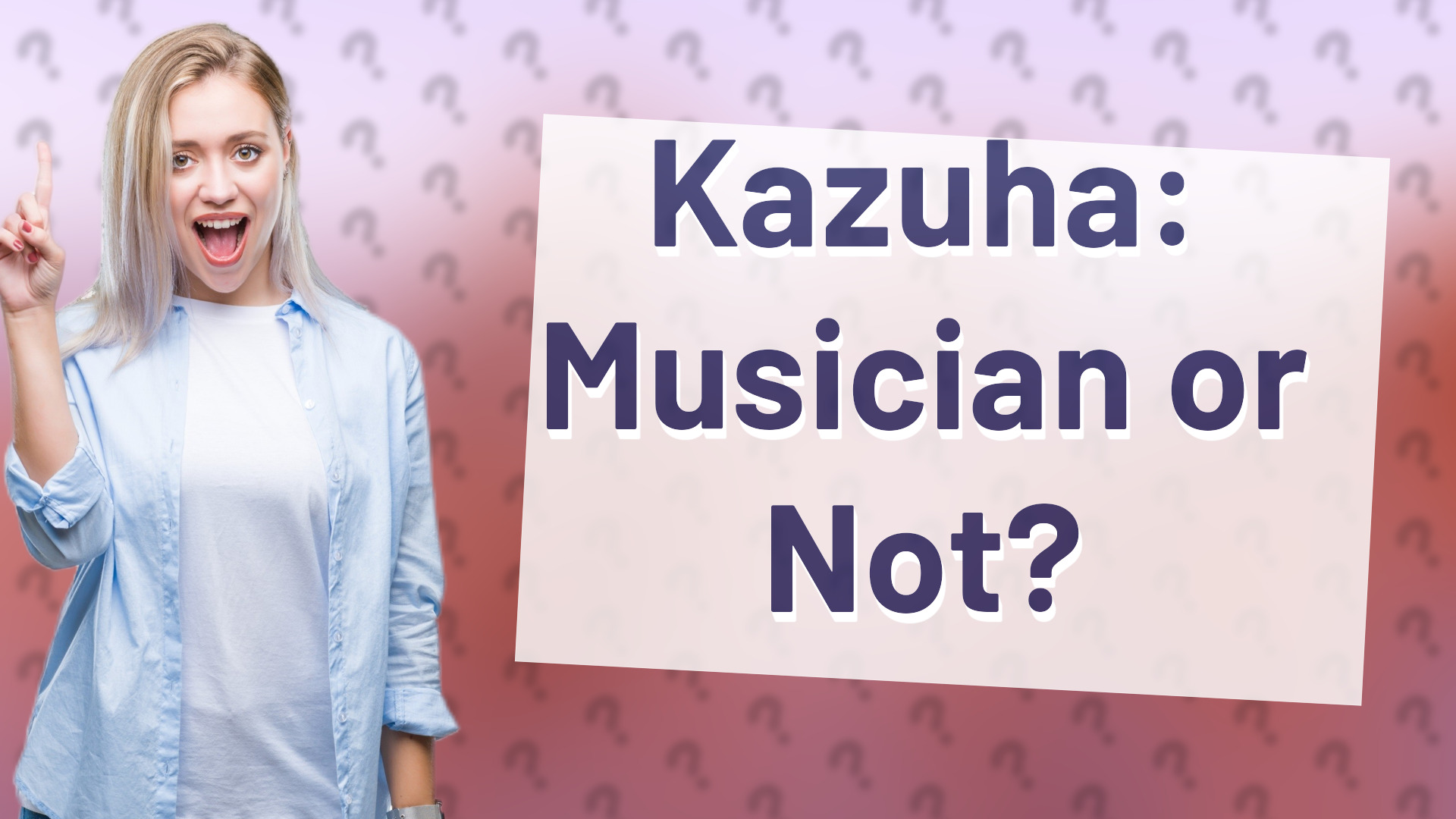 Kazuha: Musician or Not?