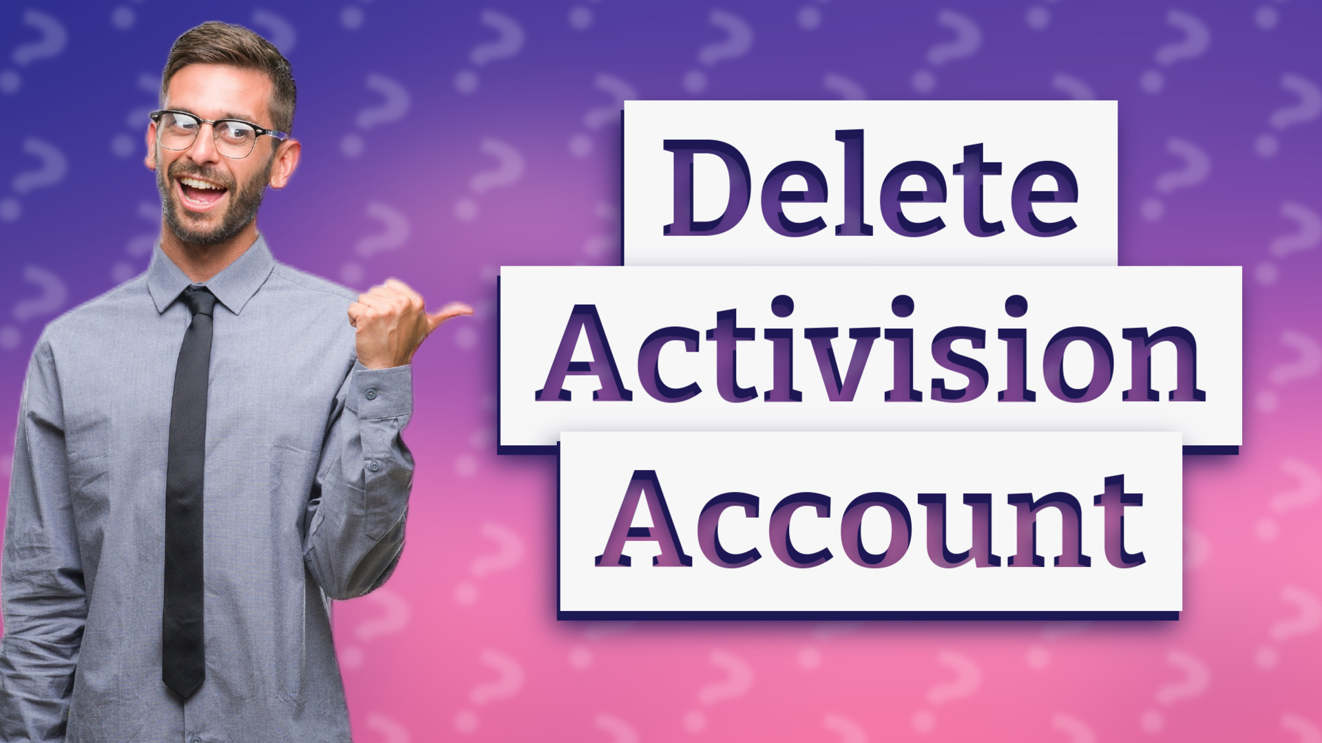 Delete Activision Account