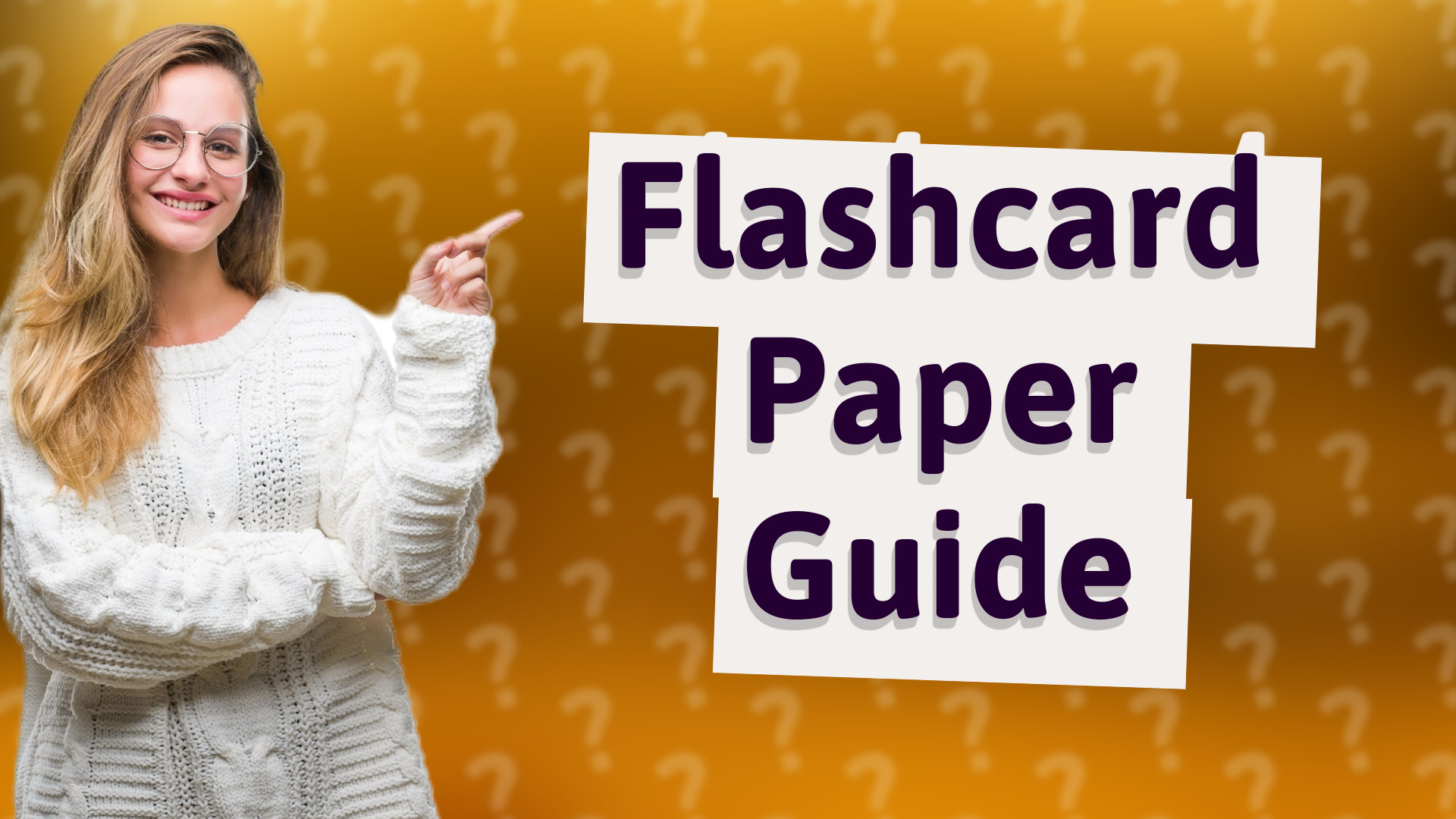 Flashcard Paper Guide