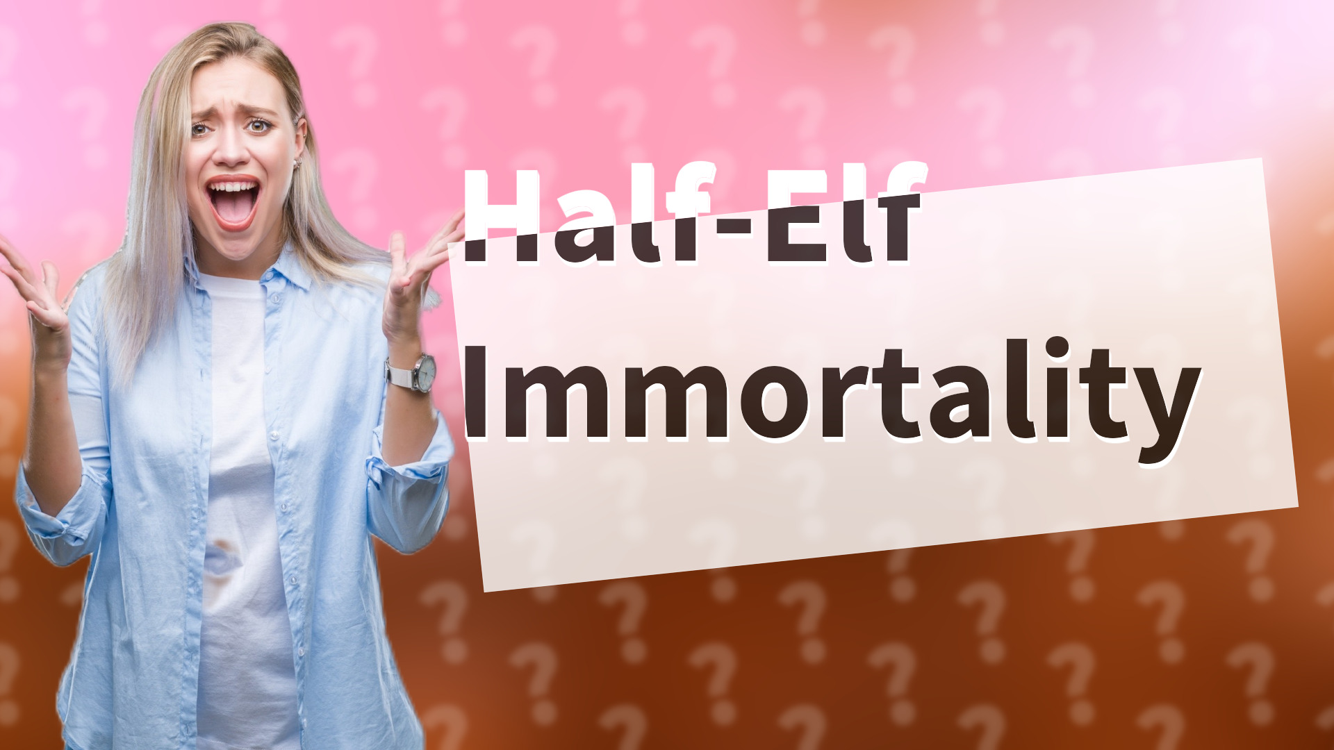 Half-Elf Immortality