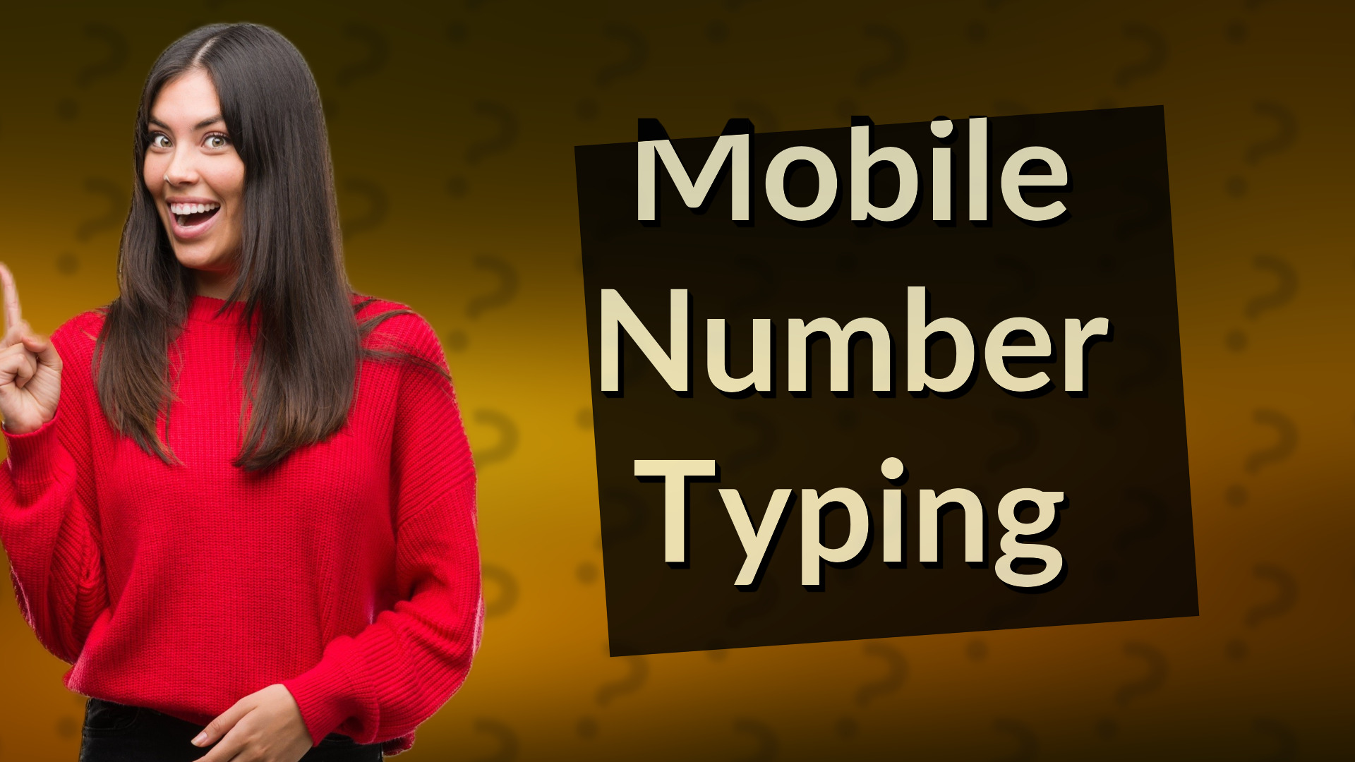 Mobile Number Typing
