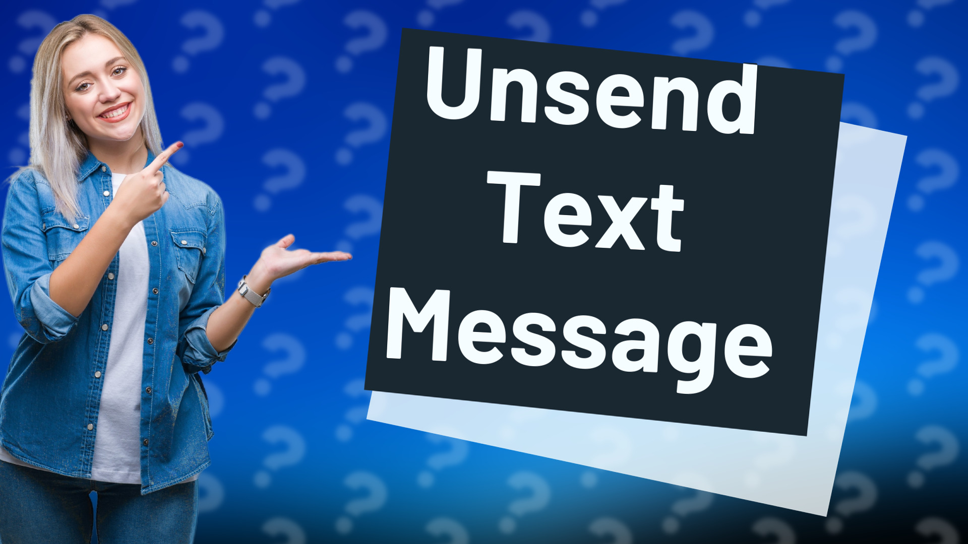 Unsend Text Message