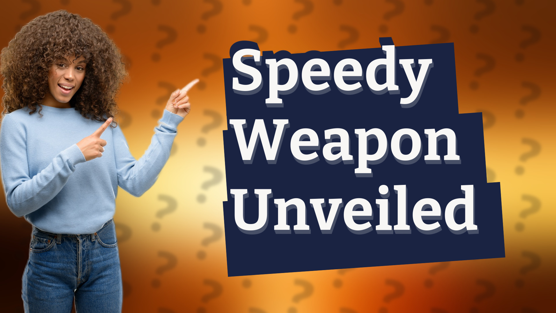 Speedy Weapon Unveiled