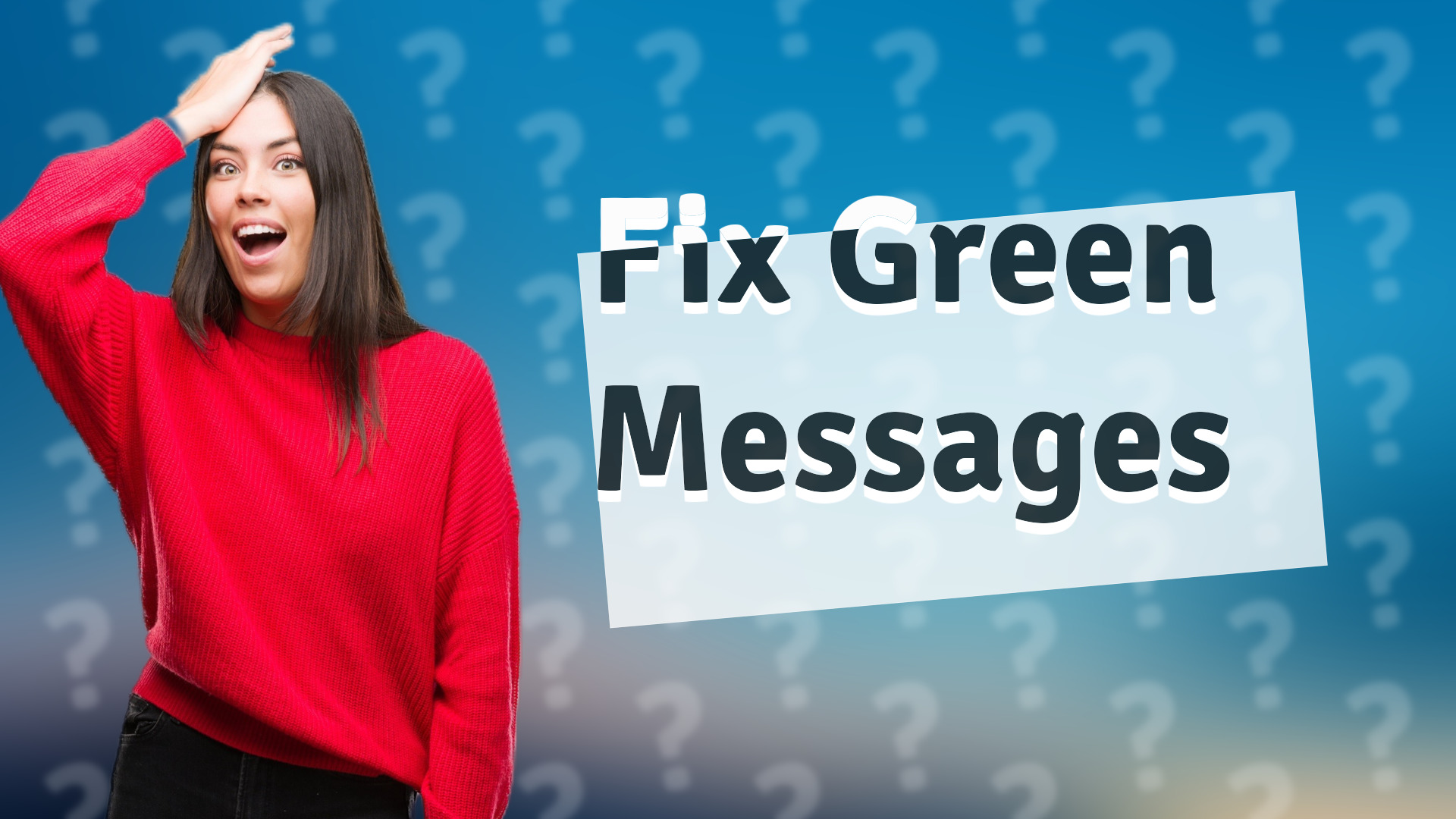 Fix Green Messages