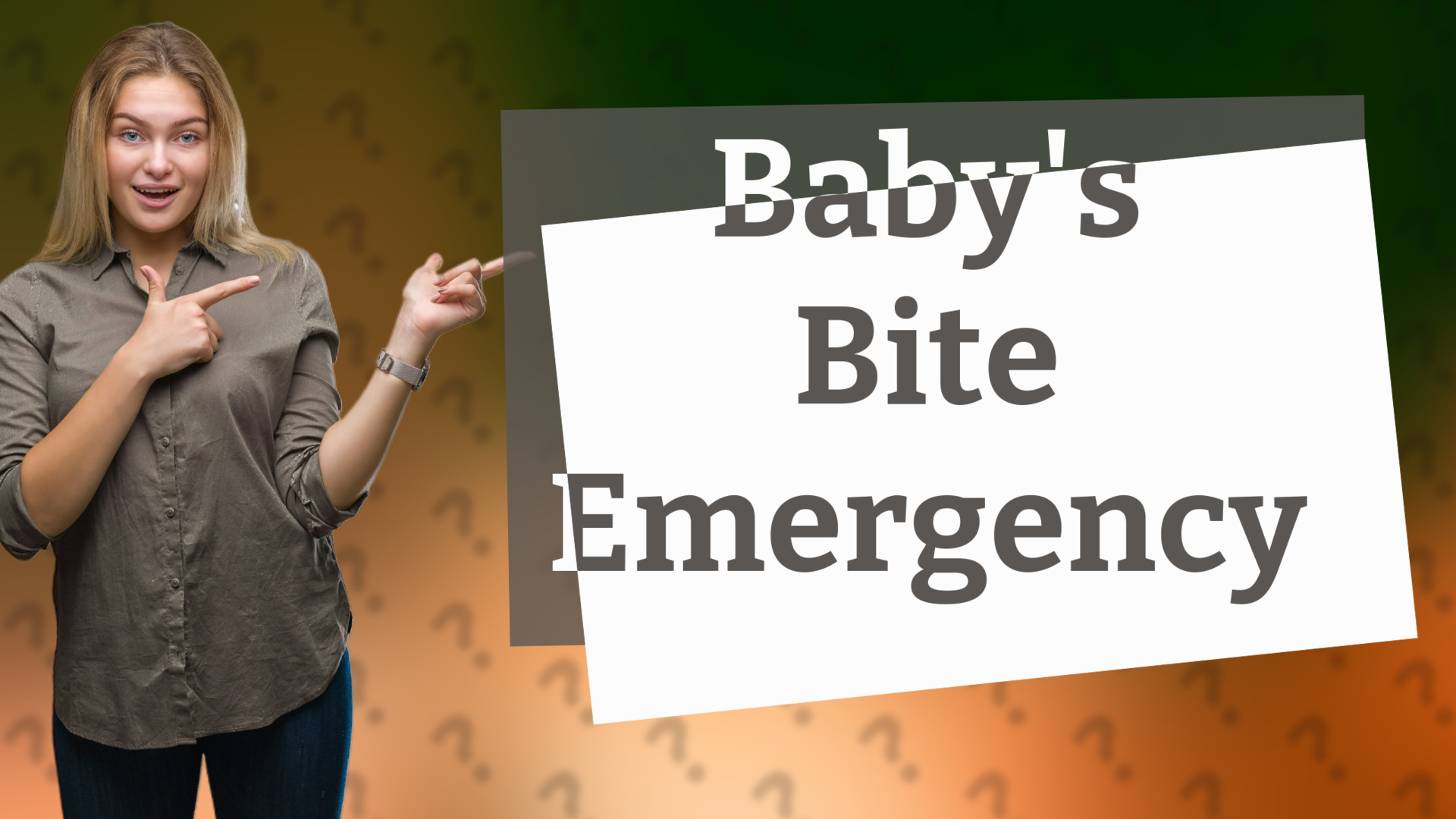 Baby's Bite Emergency