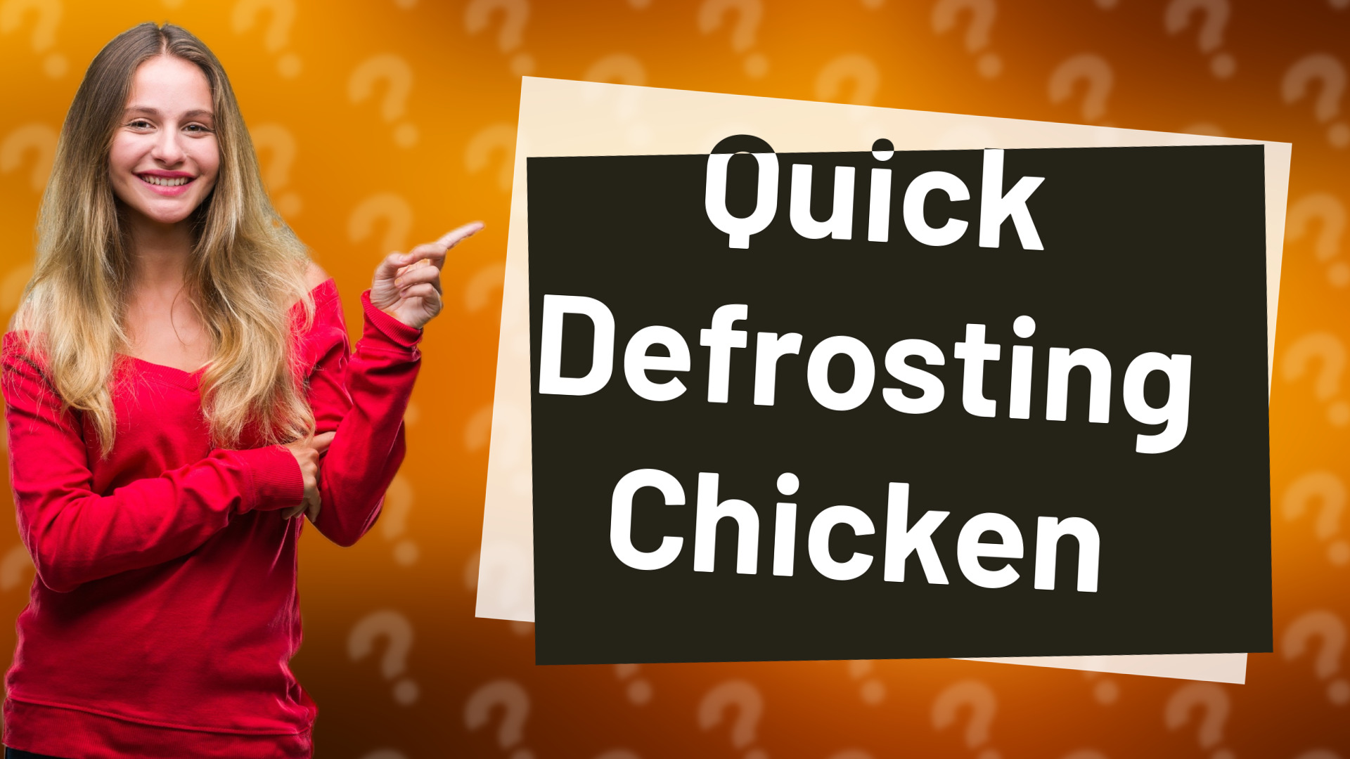 Quick Defrosting Chicken