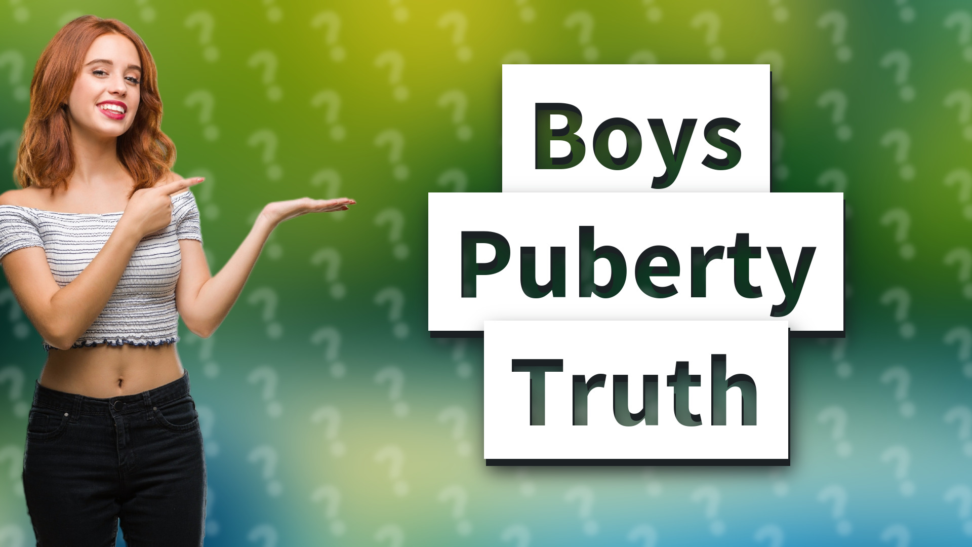 Boys Puberty Truth