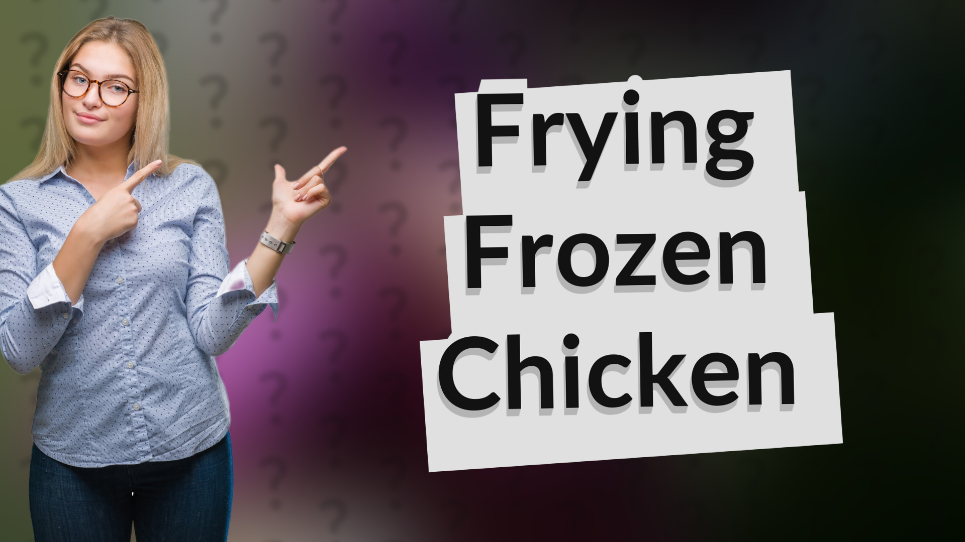 Frying Frozen Chicken