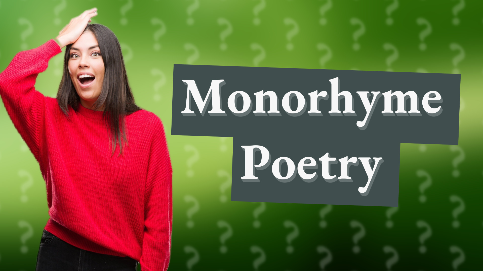 Monorhyme Poetry
