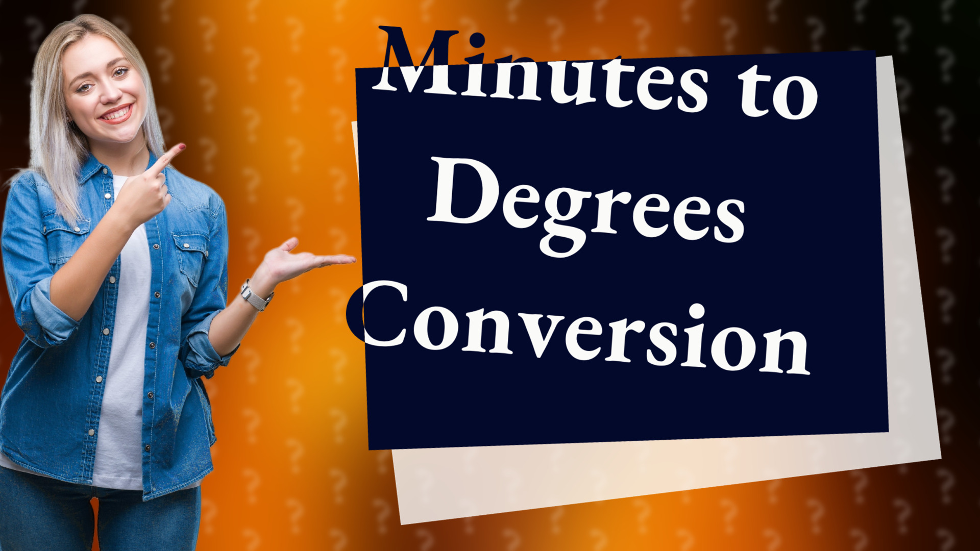 Minutes to Degrees Conversion