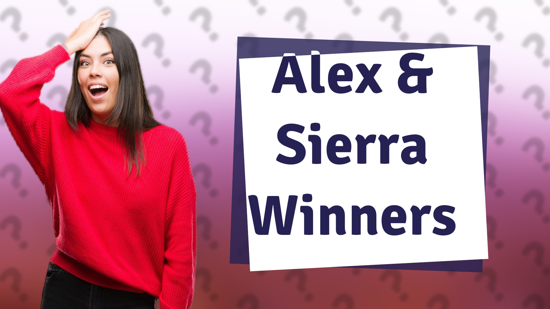 Alex & Sierra Winners