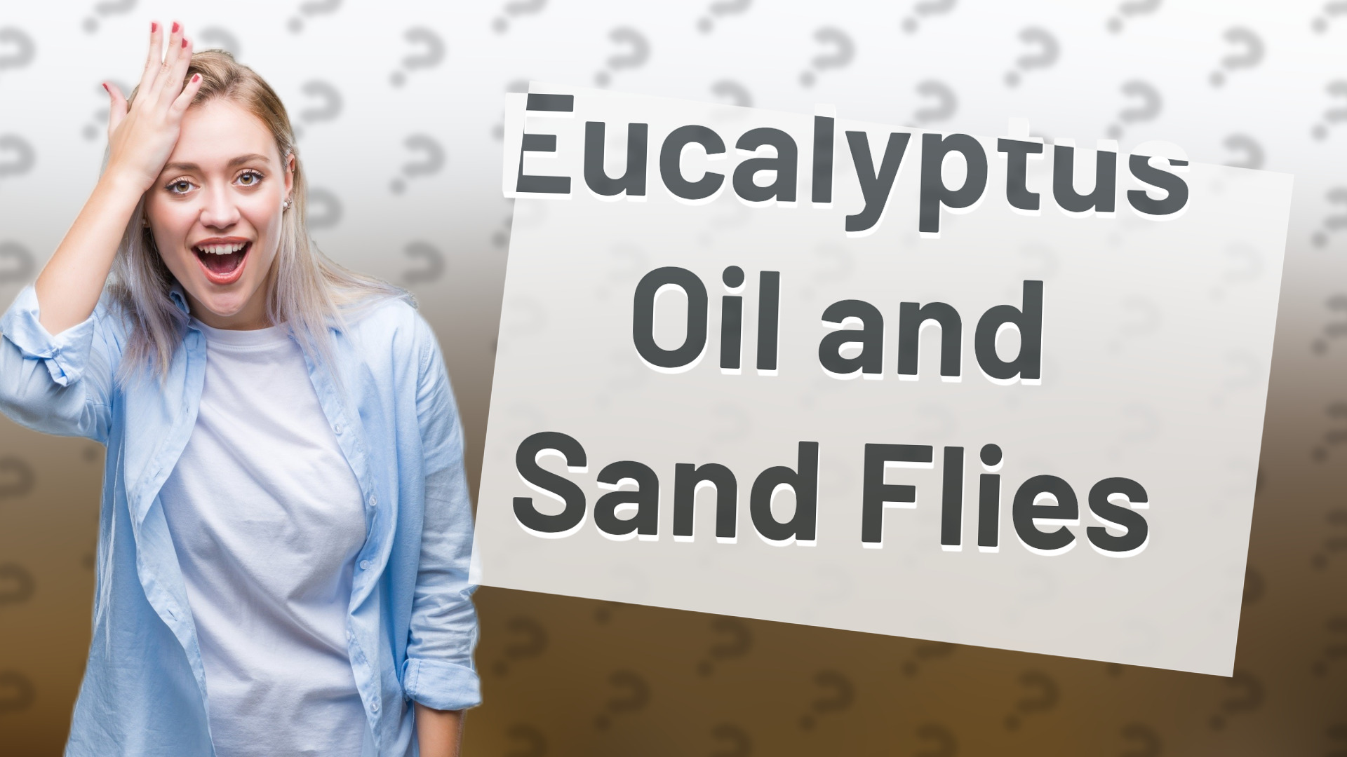 Eucalyptus Oil and Sand Flies