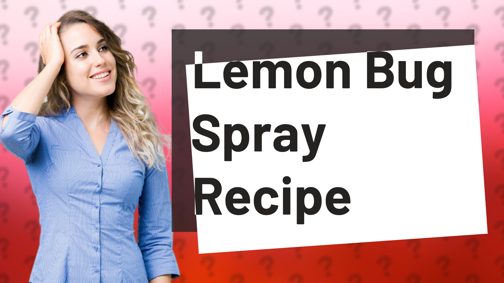 Lemon Bug Spray Recipe