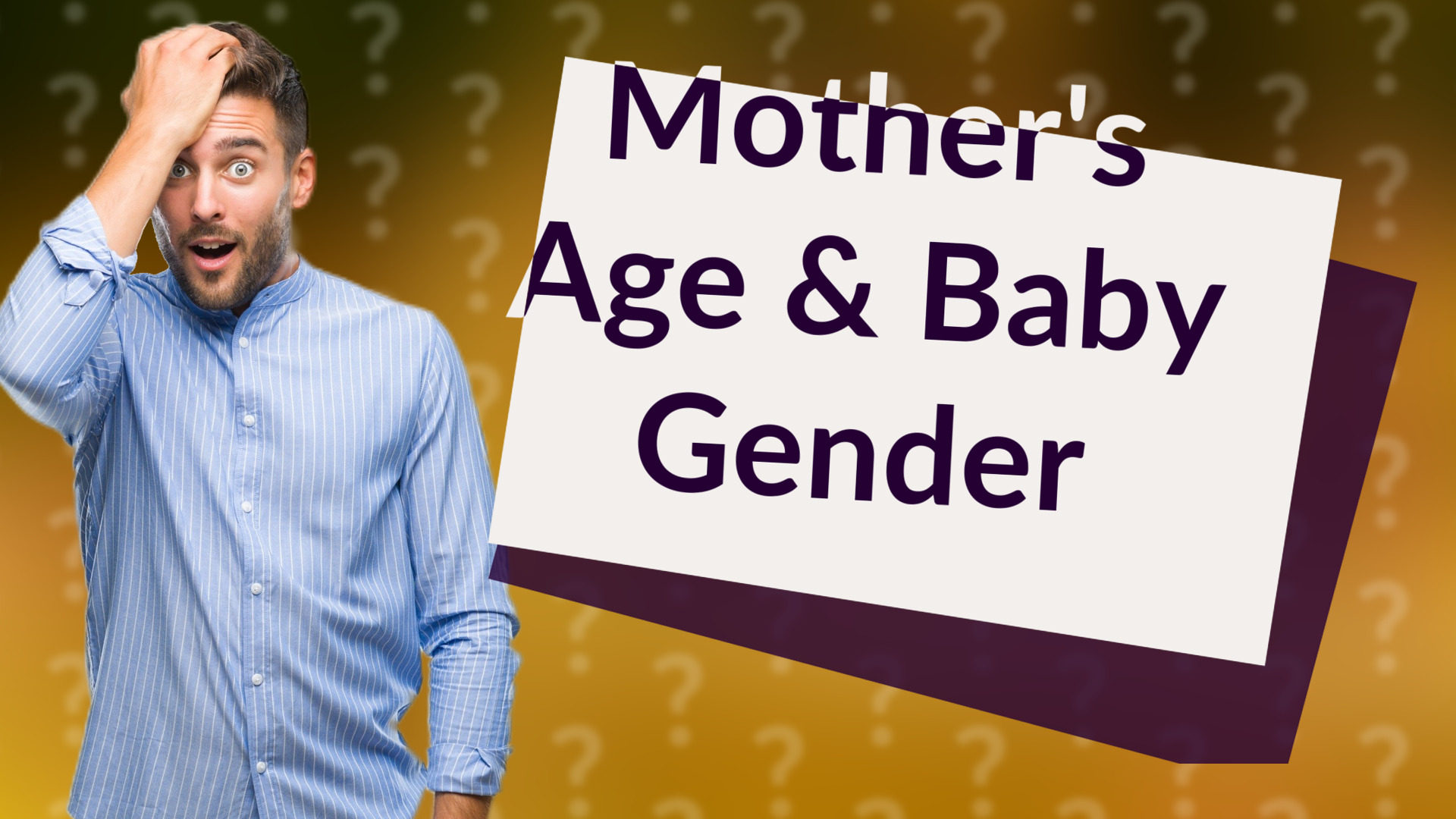 Mother's Age & Baby Gender