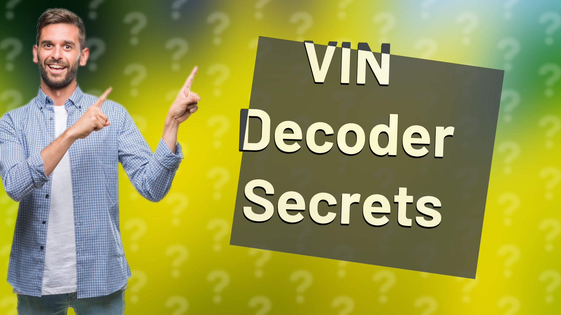 VIN Decoder Secrets