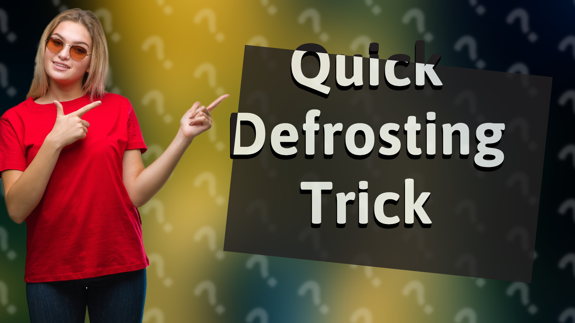 Quick Defrosting Trick