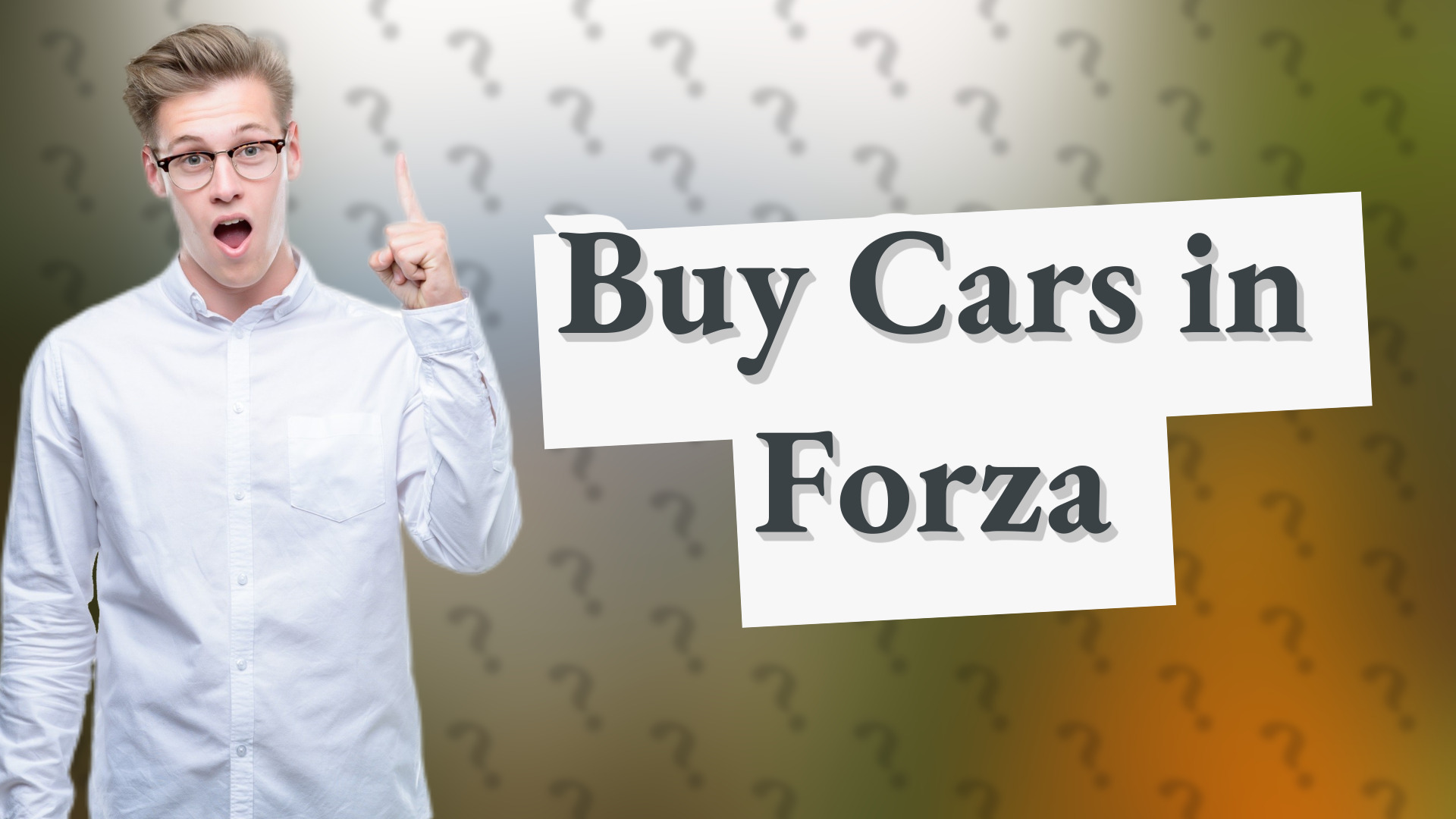 Buy Cars in Forza