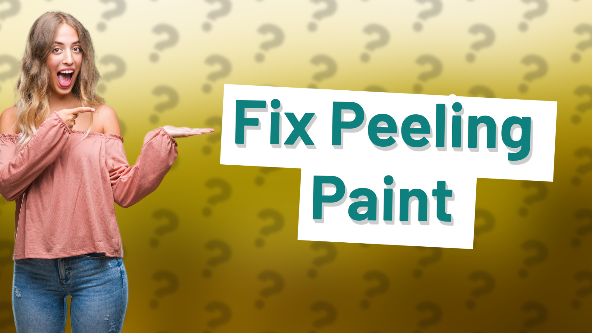 Fix Peeling Paint