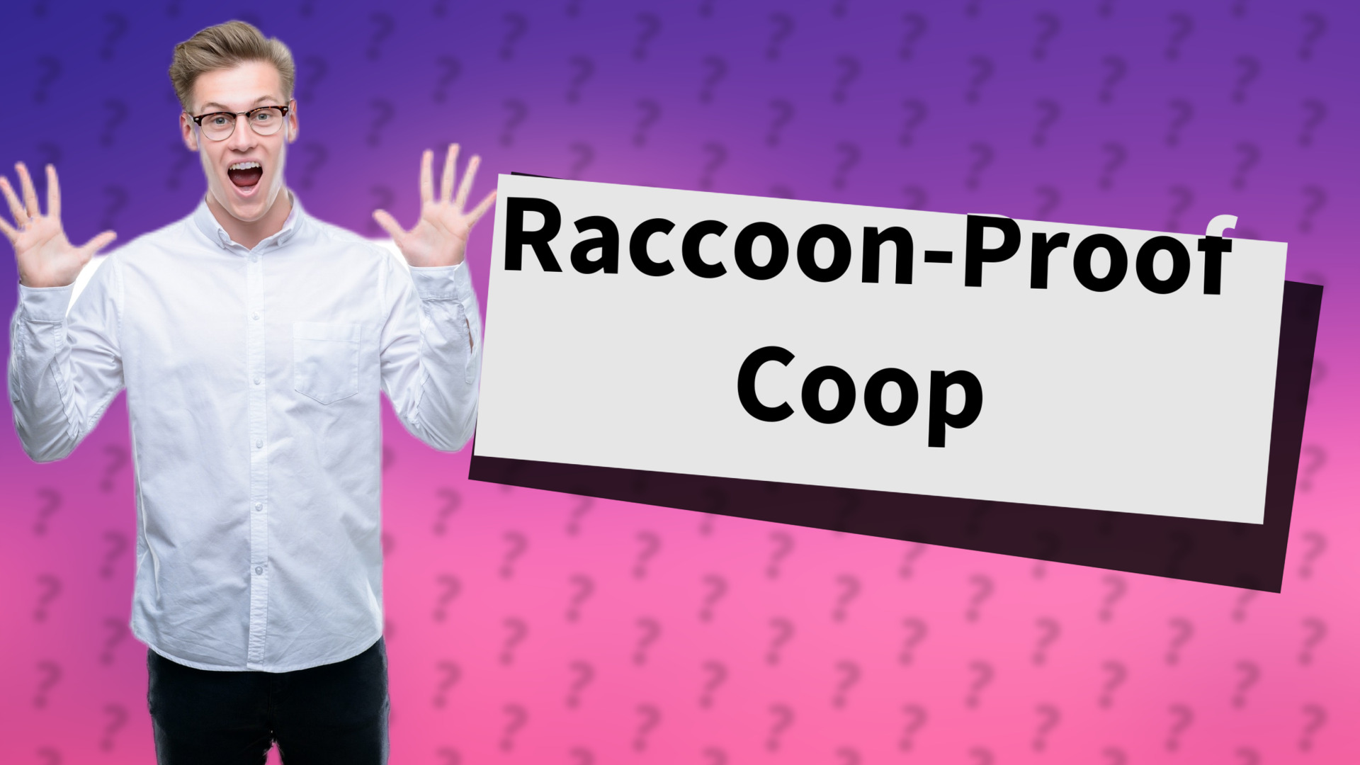 Raccoon-Proof Coop