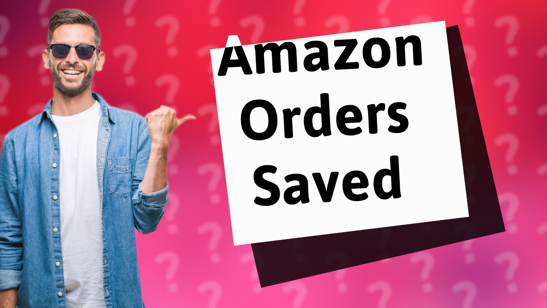 Amazon Orders Saved