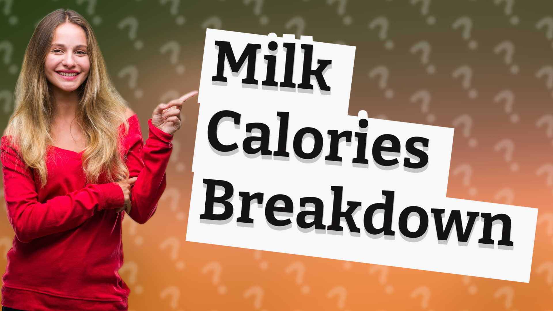 Milk Calories Breakdown