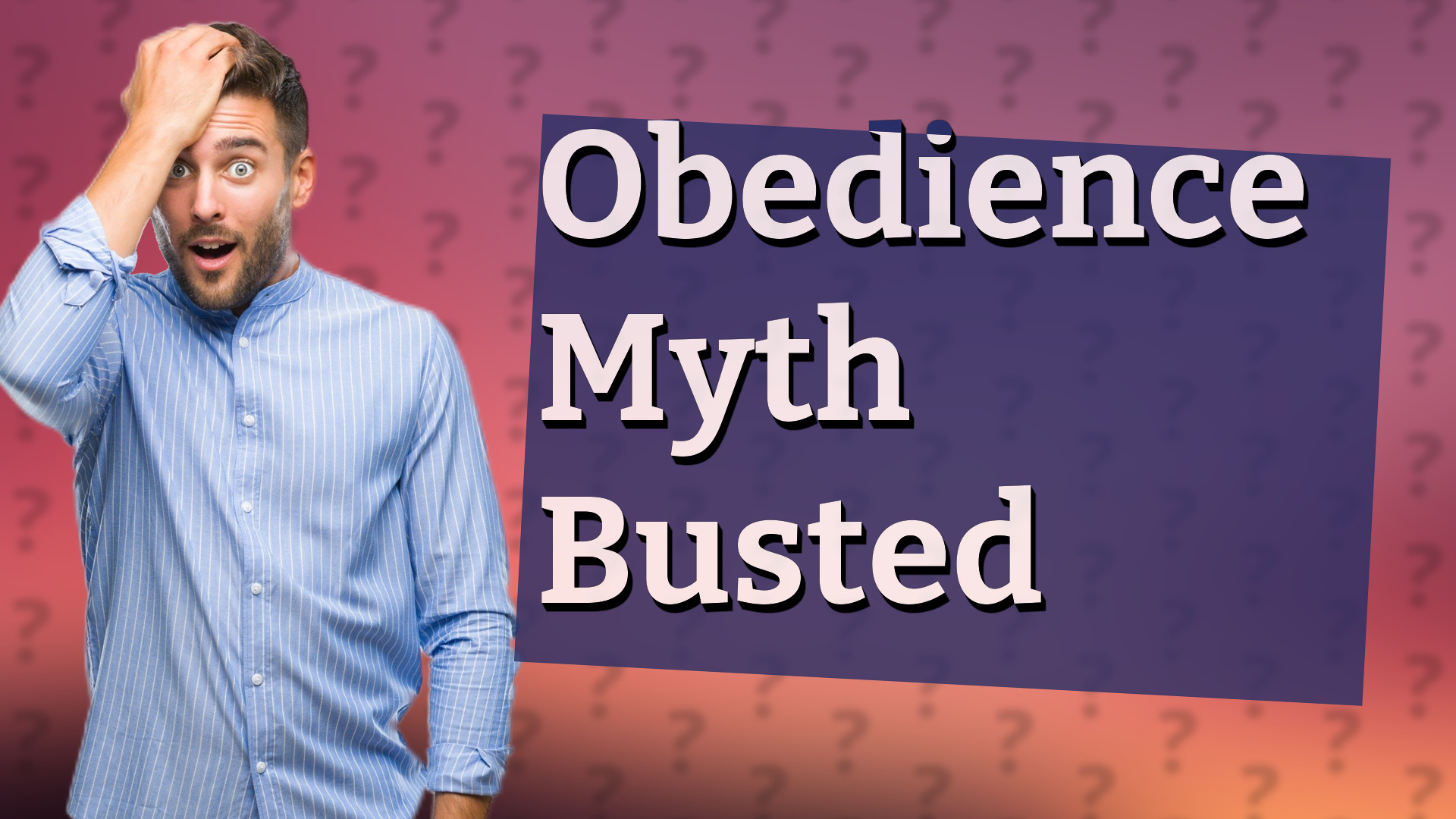 Obedience Myth Busted