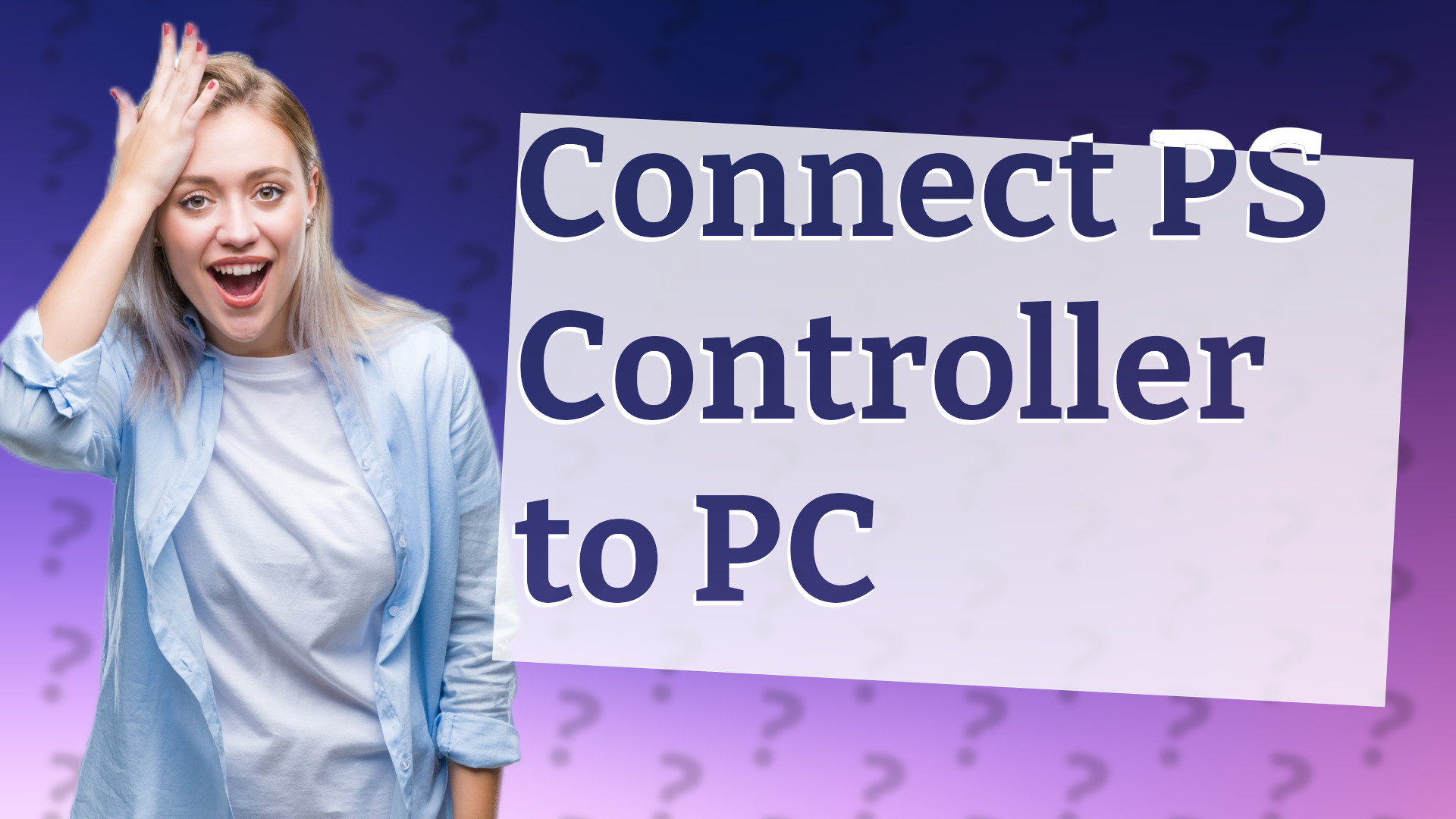 Connect PS Controller to PC