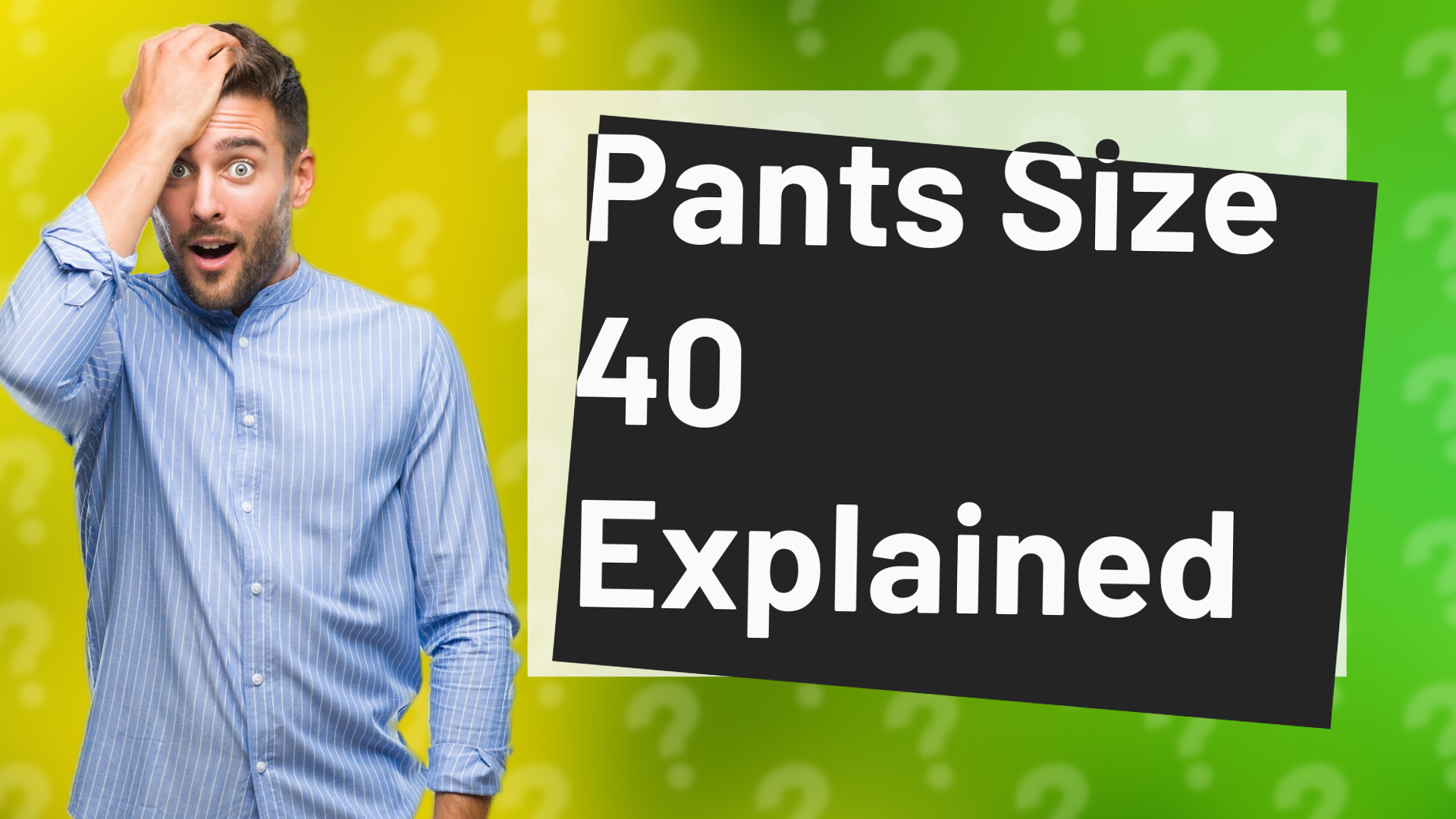 Pants Size 40 Explained