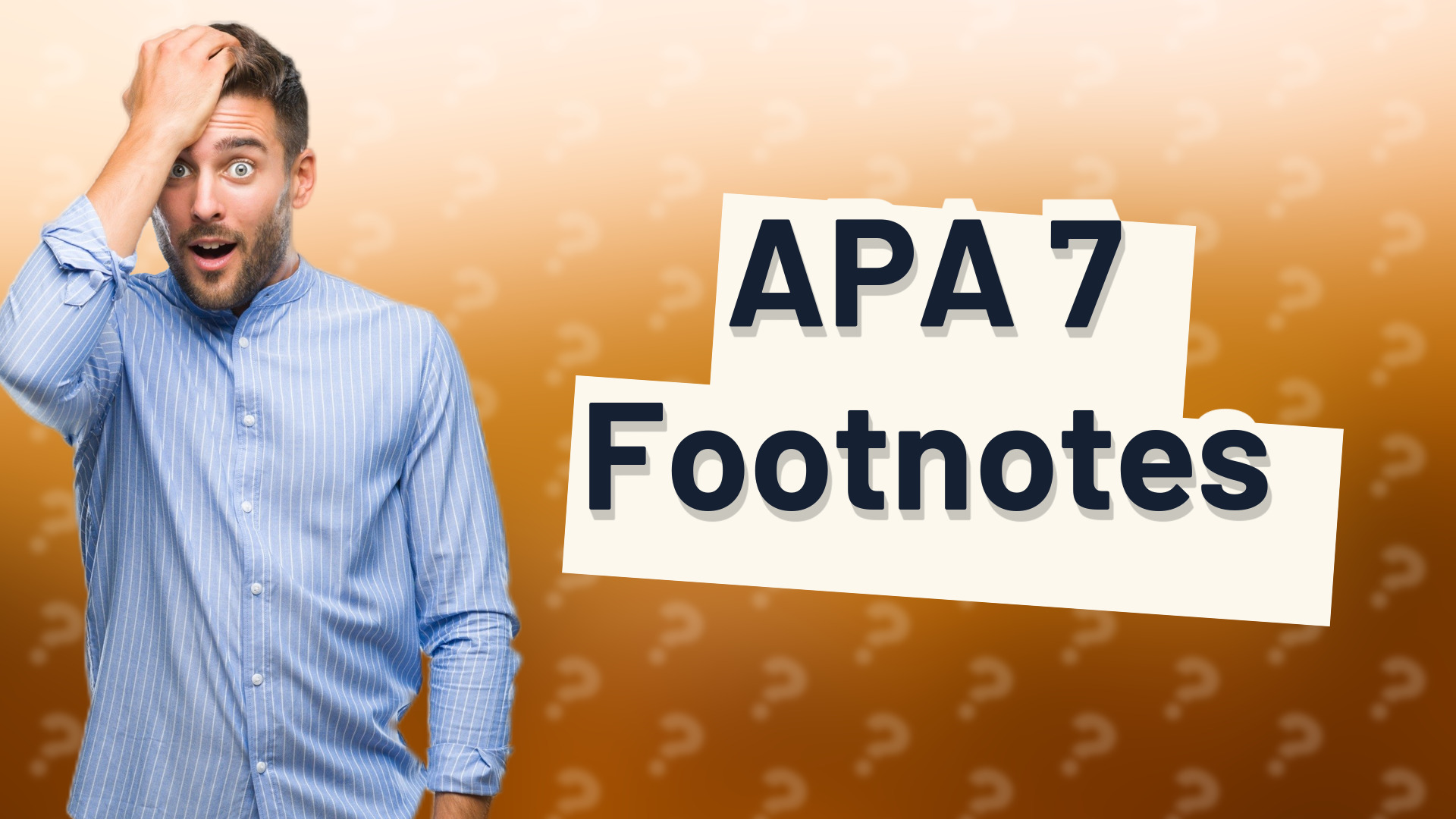 APA 7 Footnotes