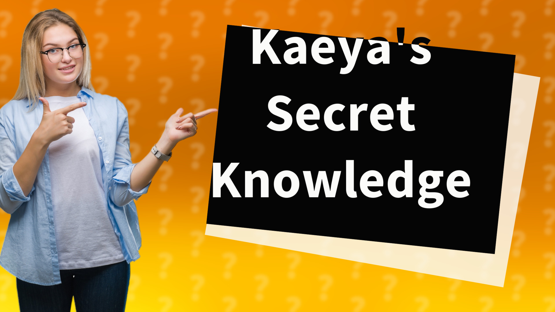 Kaeya's Secret Knowledge