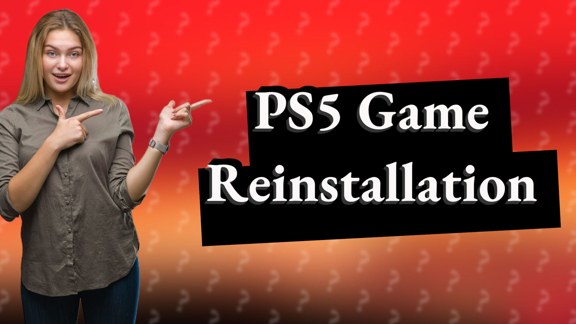 PS5 Game Reinstallation