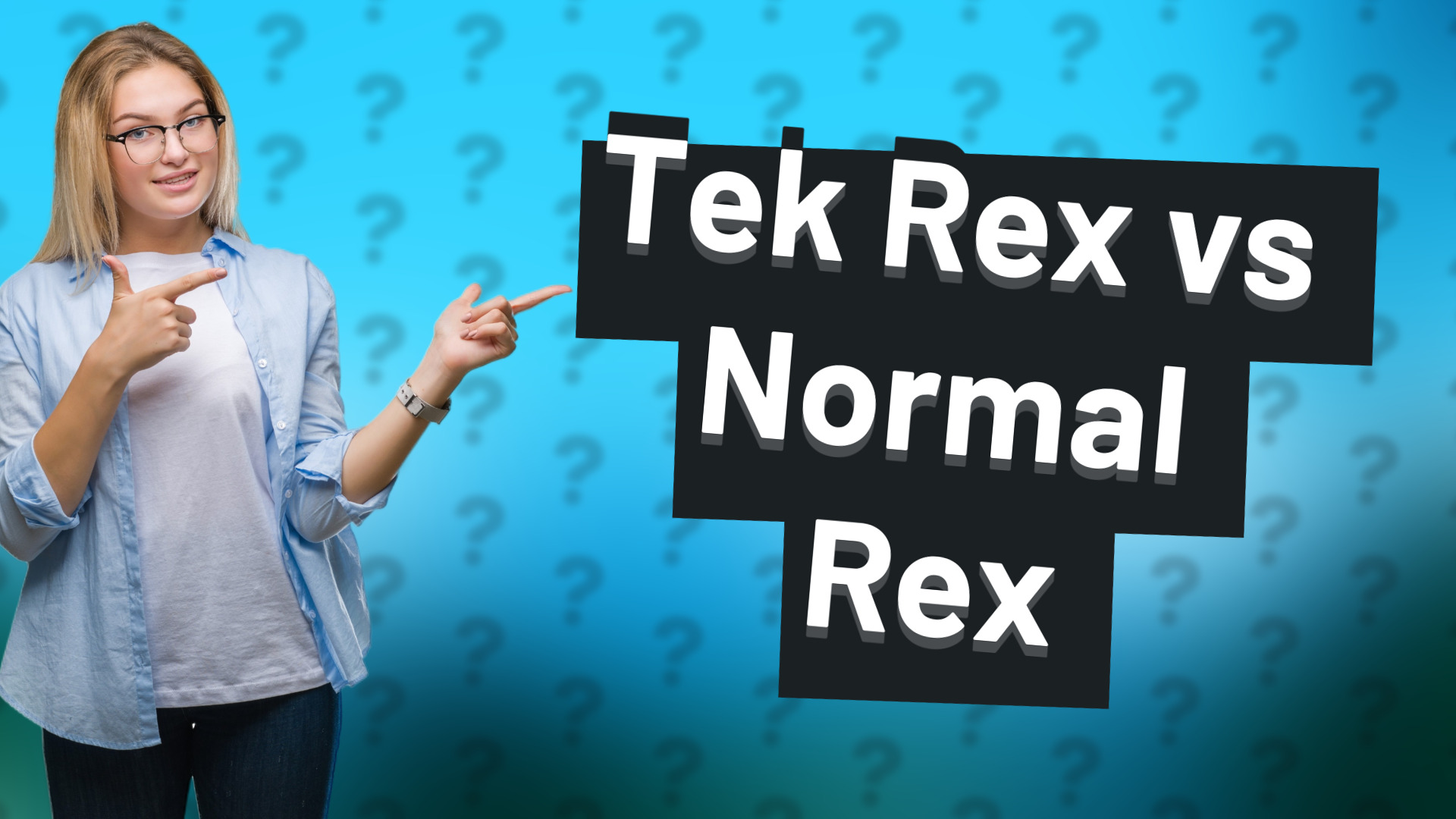 Tek Rex vs Normal Rex