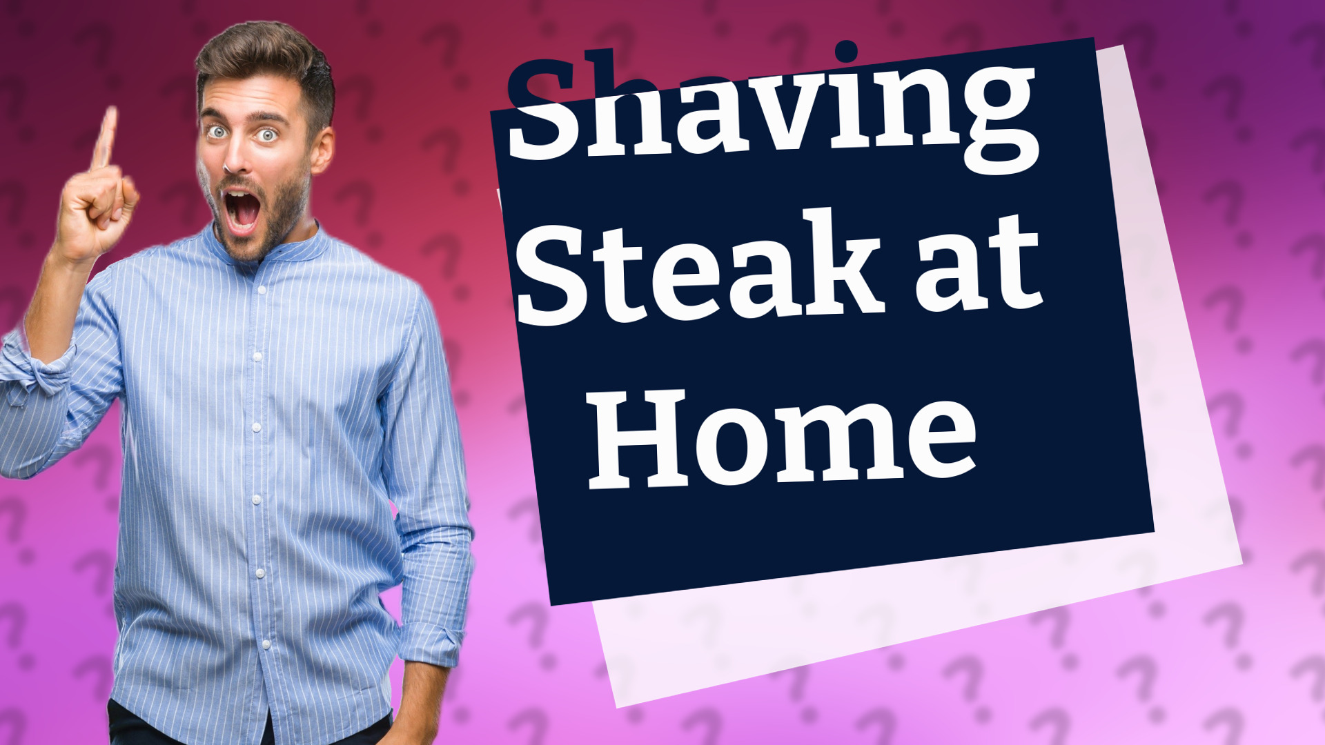 Shaving Steak at Home