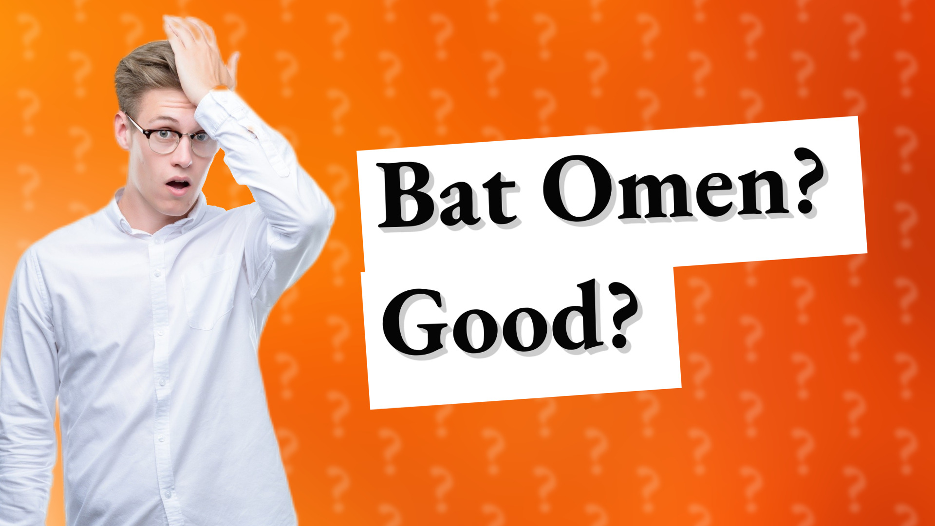 Bat Omen? Good?