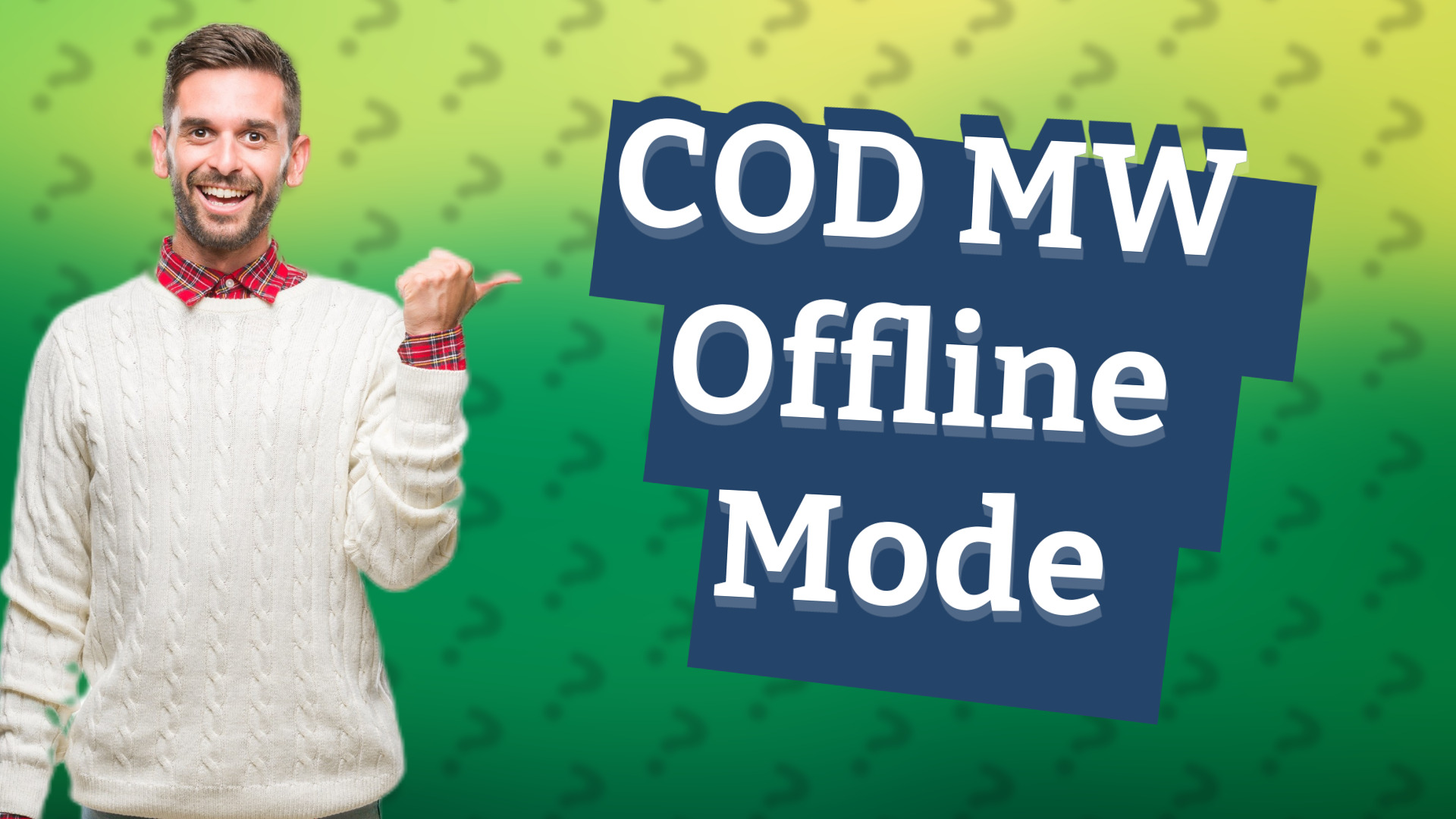 COD MW Offline Mode