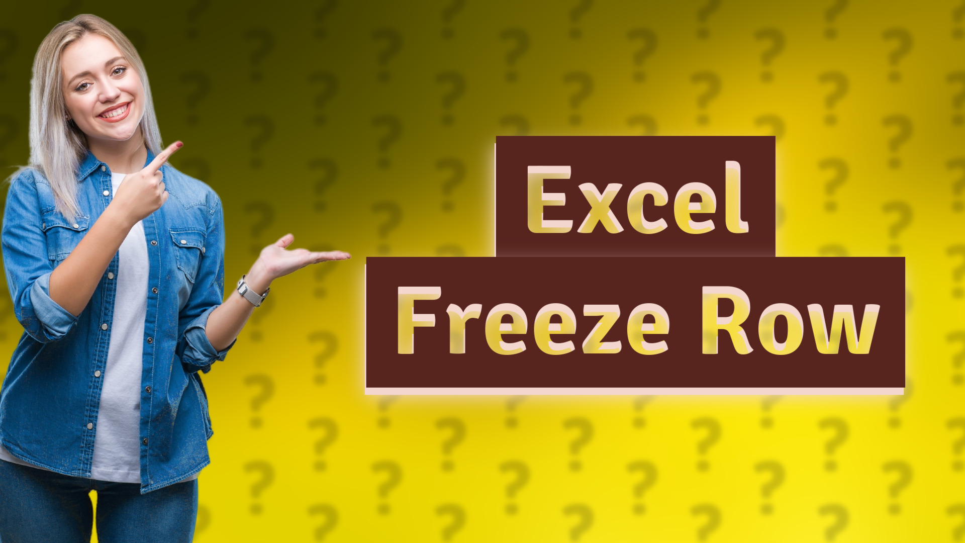 Excel Freeze Row