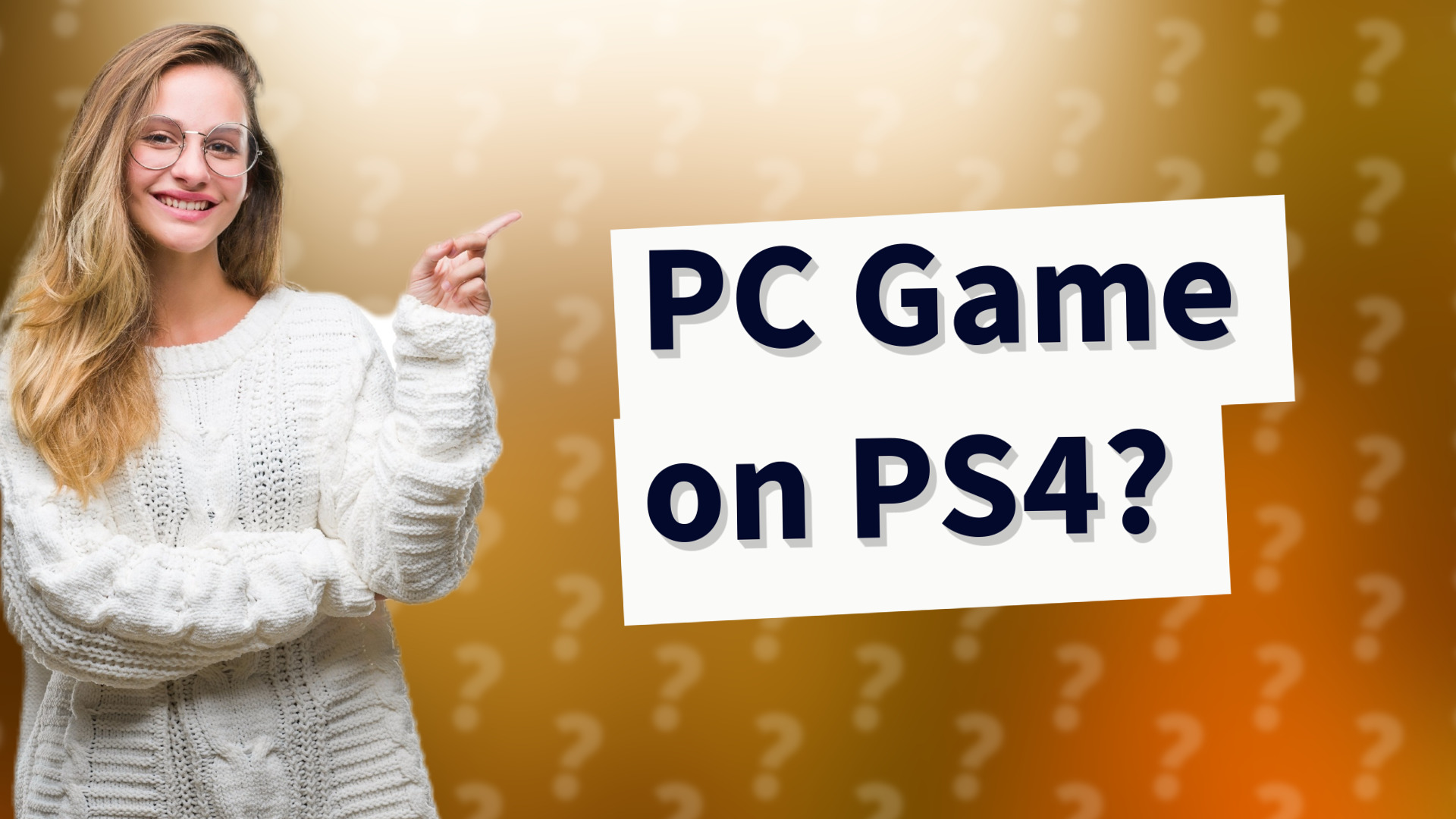 PC Game on PS4?