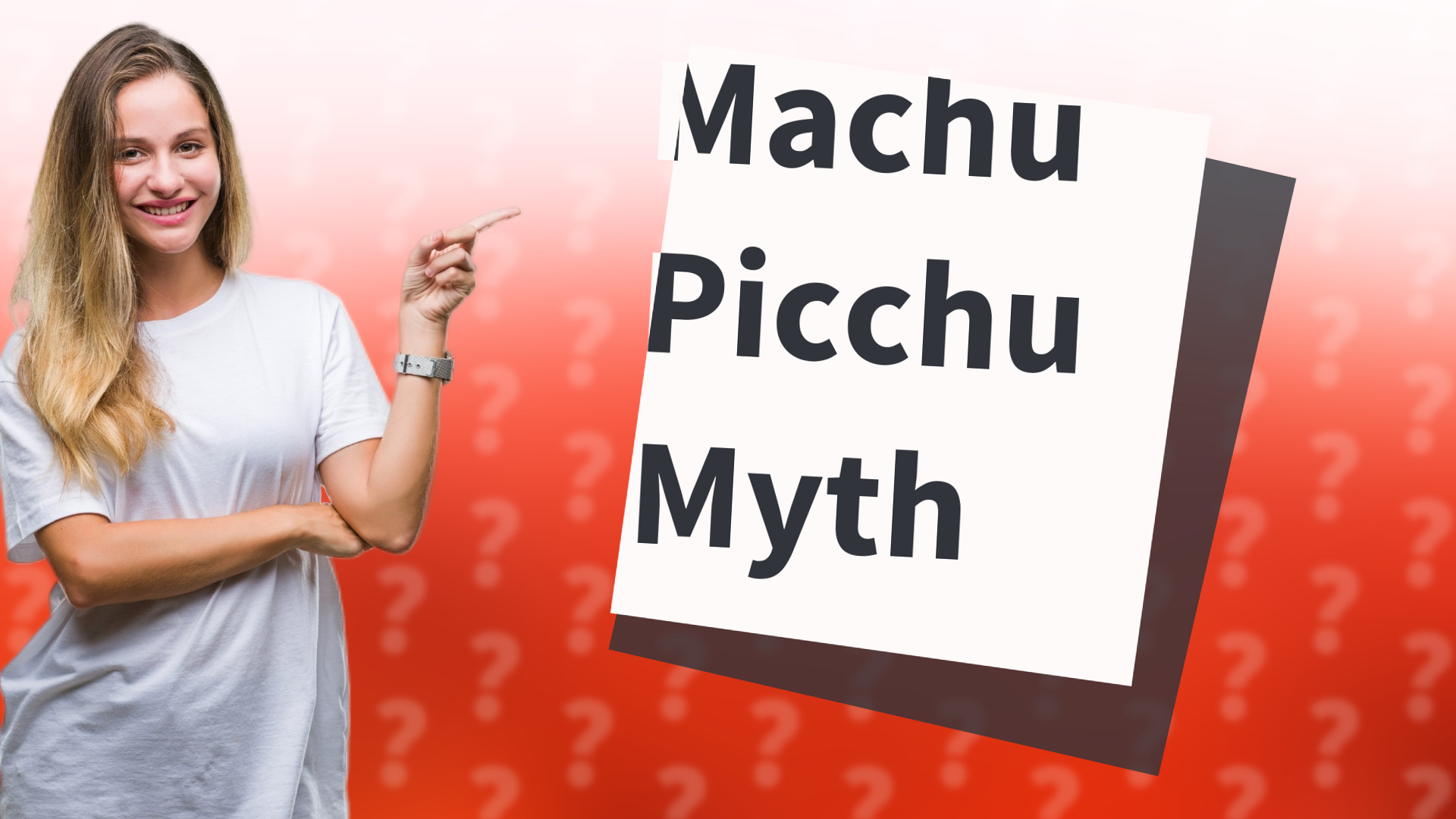 Machu Picchu Myth