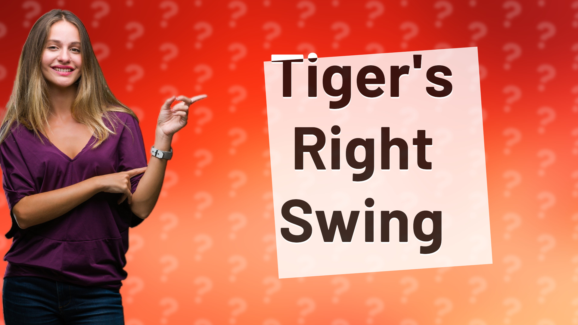 Tiger's Right Swing