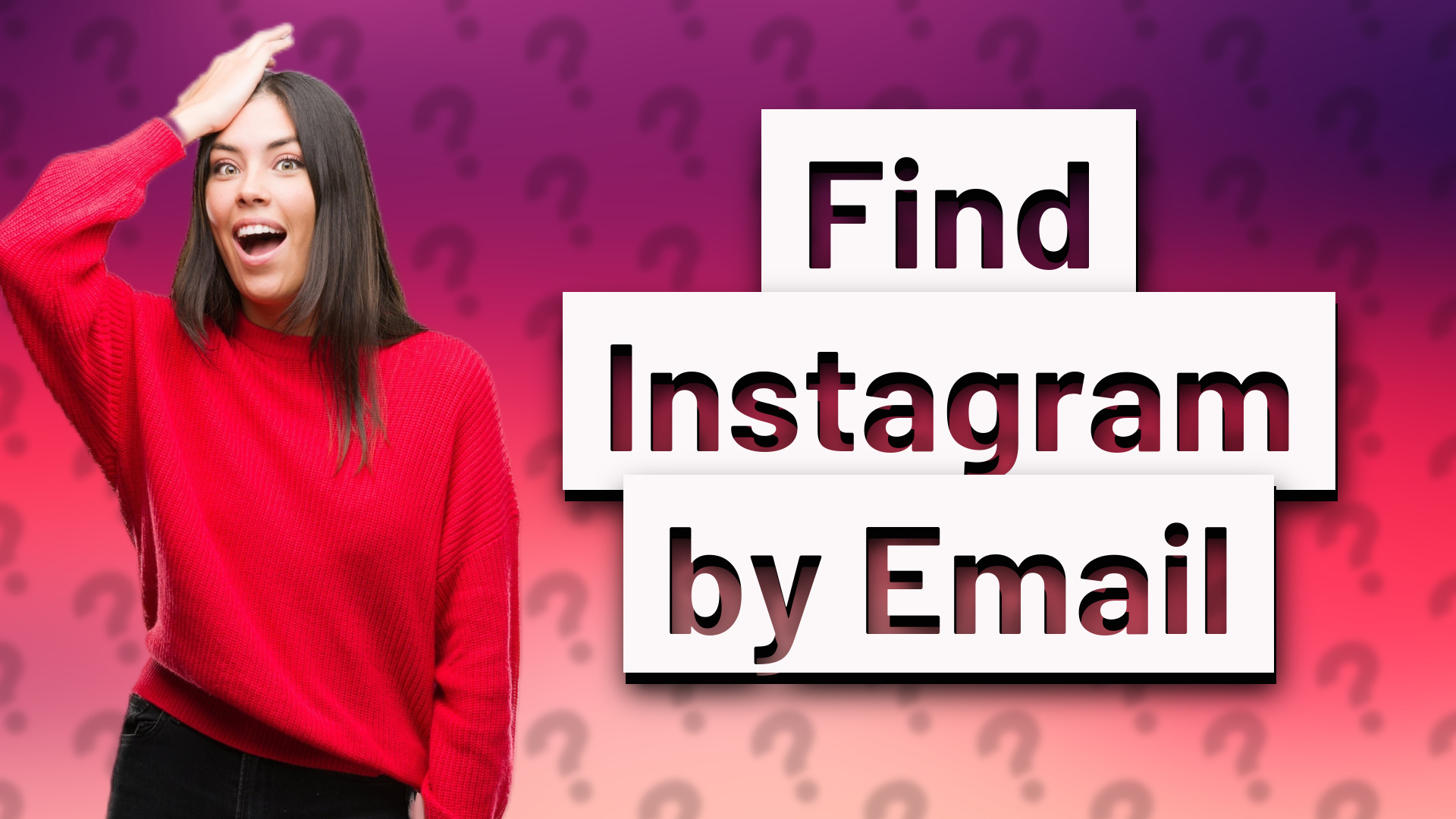 Find Instagram by Email