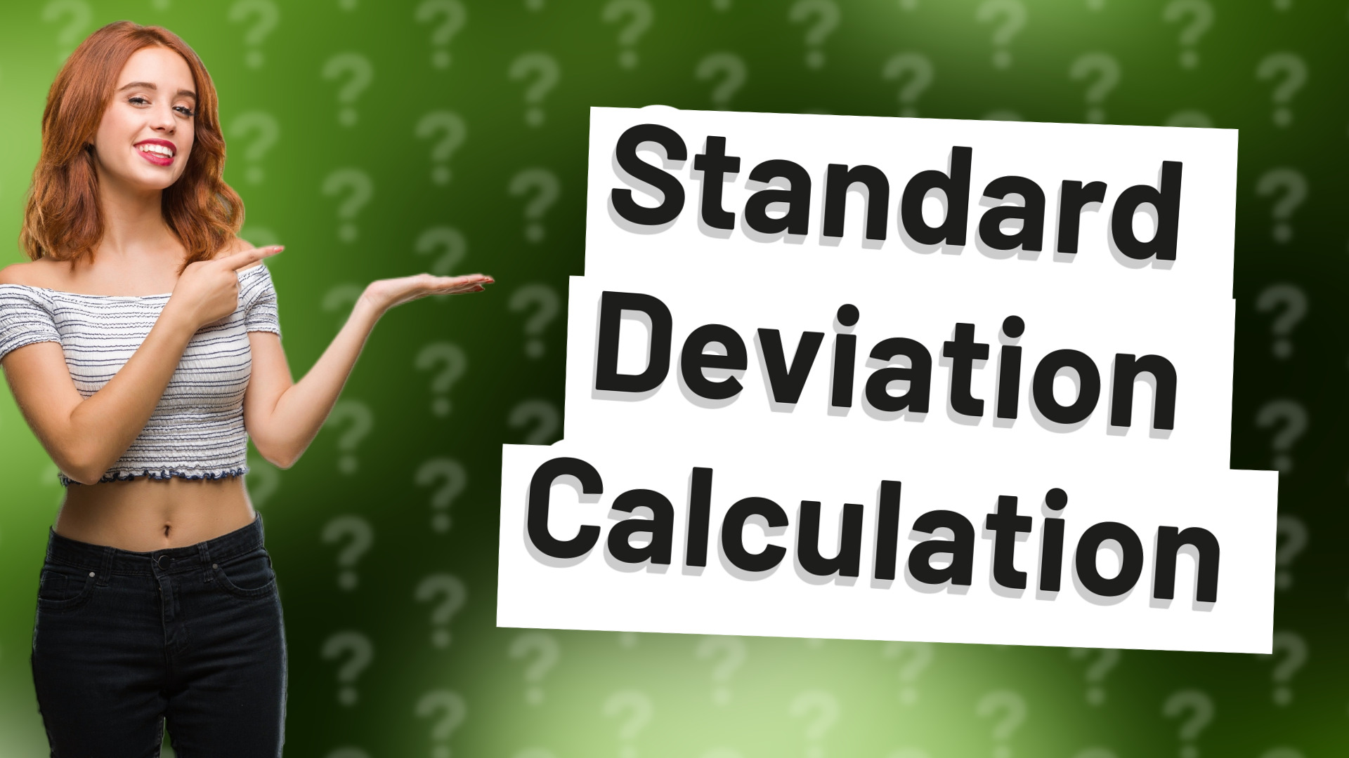 Standard Deviation Calculation