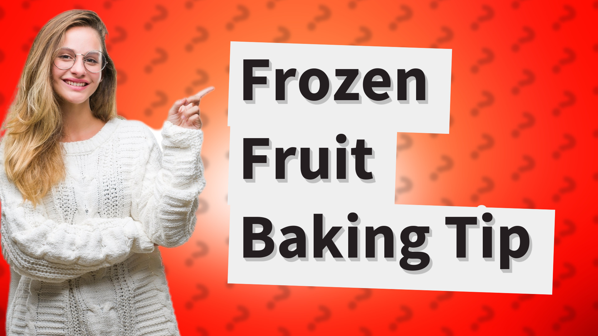 Frozen Fruit Baking Tip