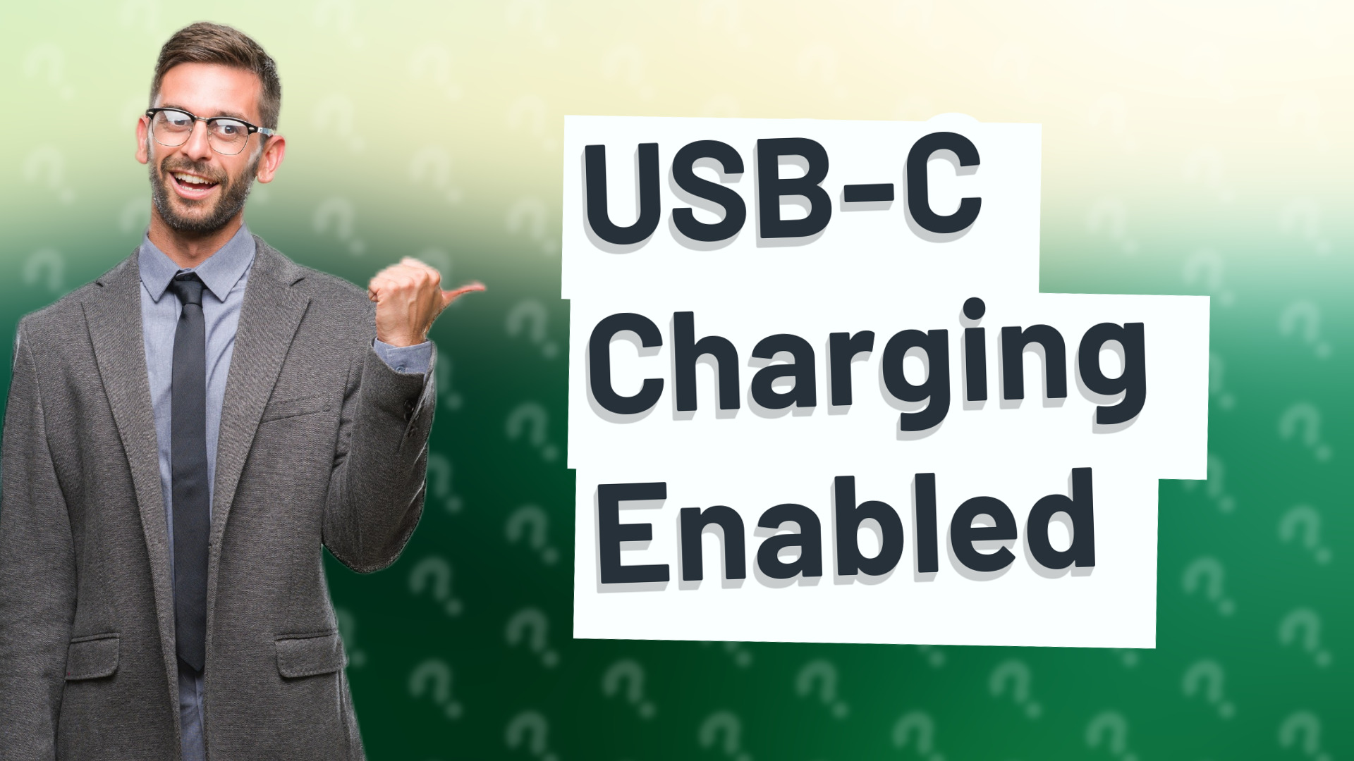 USB-C Charging Enabled