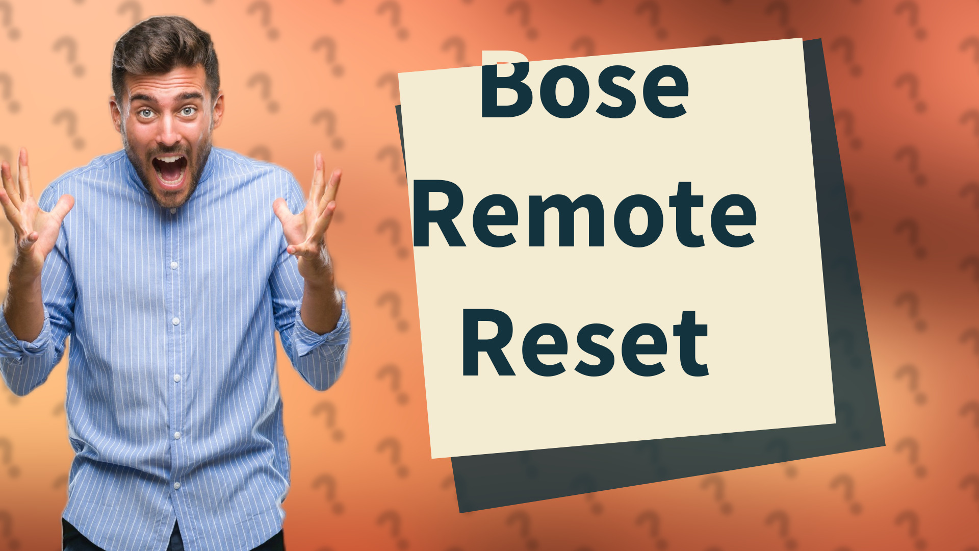 Bose Remote Reset