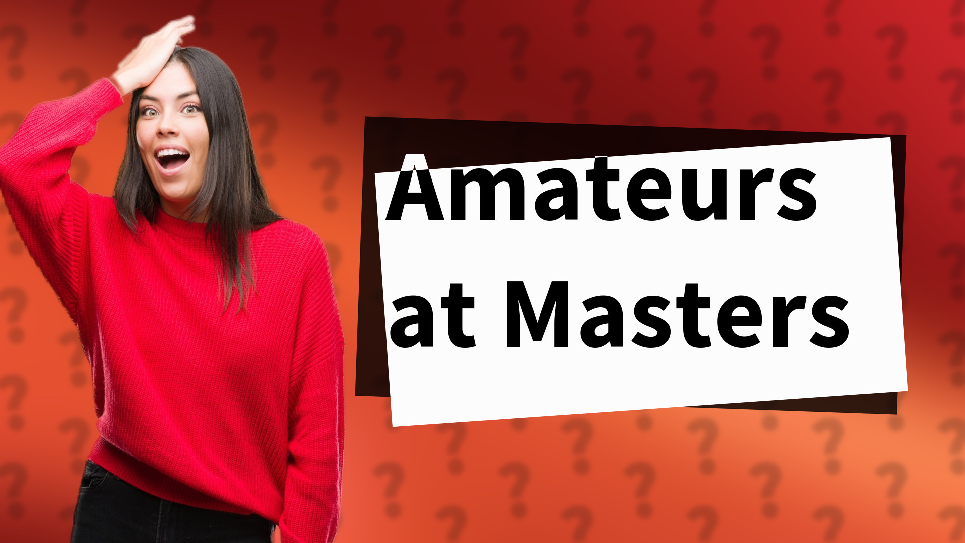Amateurs at Masters
